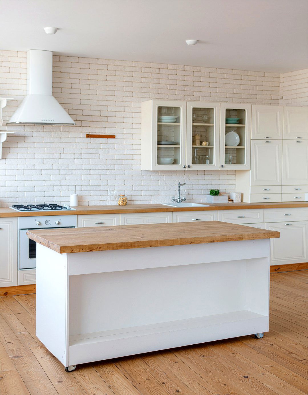 Kitchen Island With Cooktop And Wood Countertop - 30 kitchen island with cooktop ideas