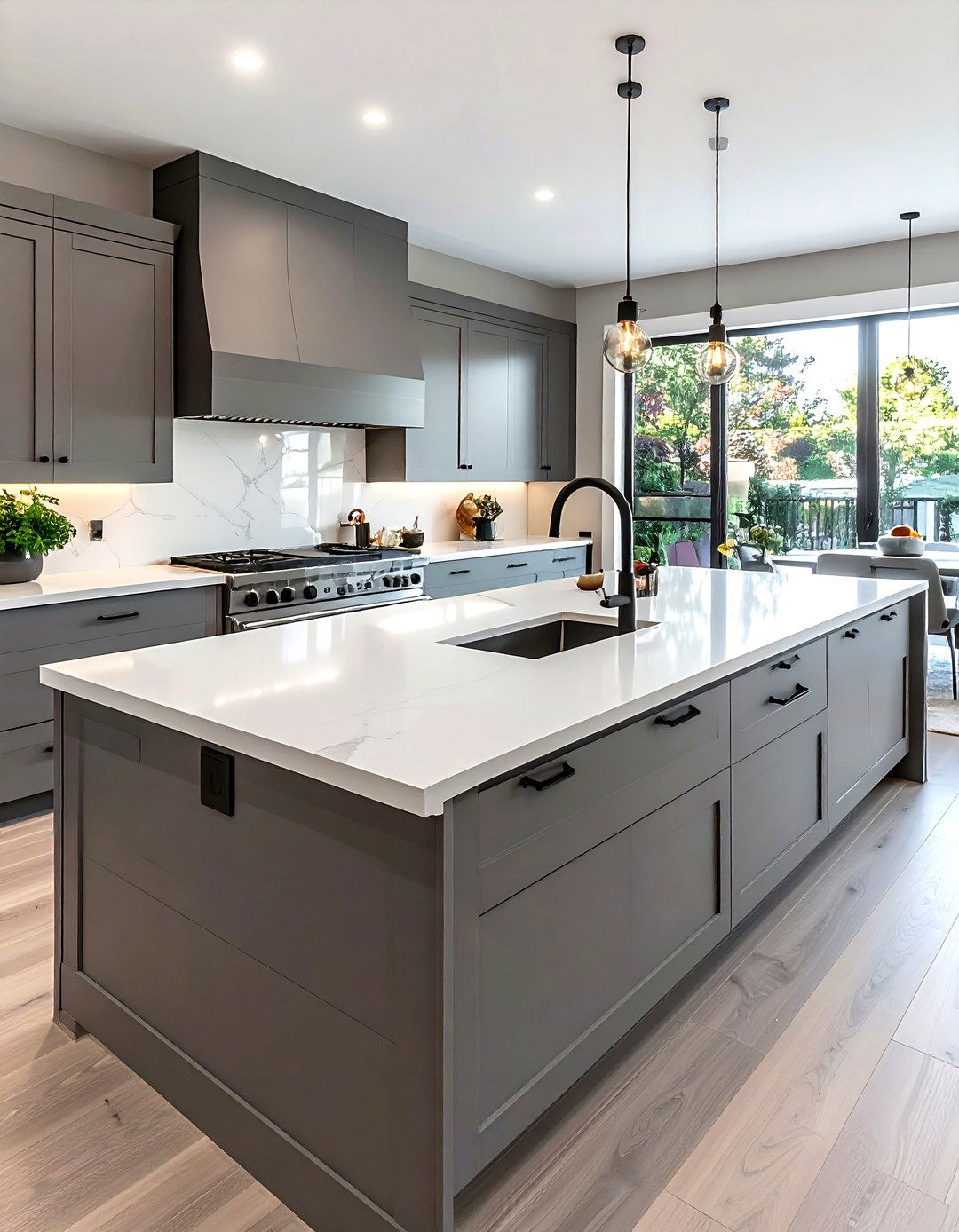 Kitchen Island With Sink - 30 L-shaped kitchen island ideas