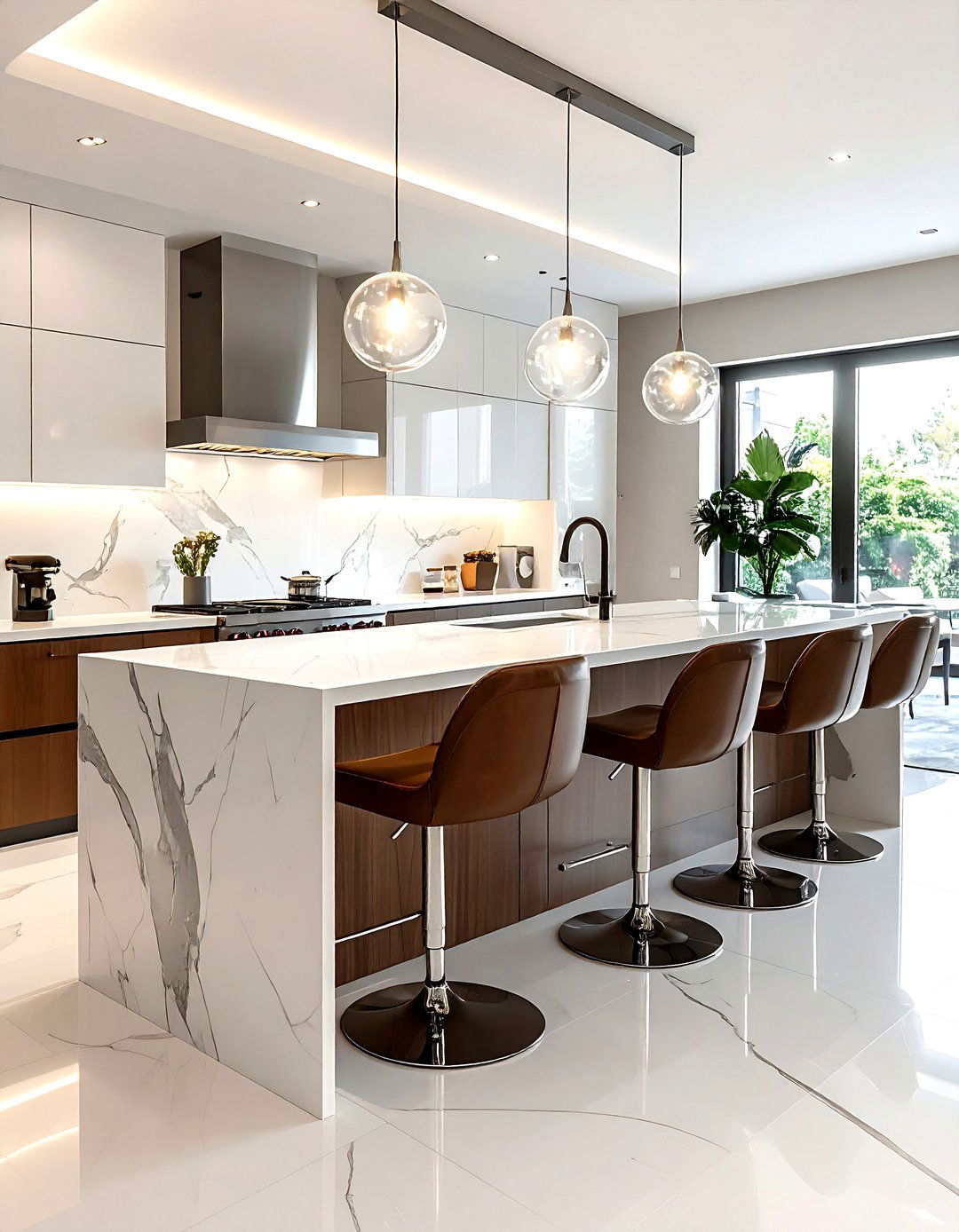 Kitchen Island With Stools - 30 kitchen seating arrangements ideas