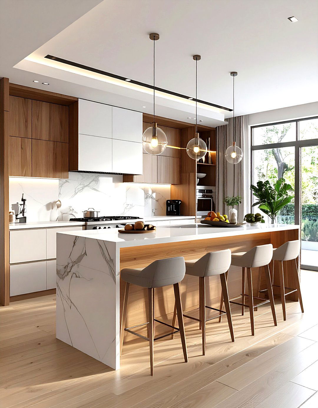 Kitchen Island With Tiered Seating - 30 kitchen seating arrangements ideas