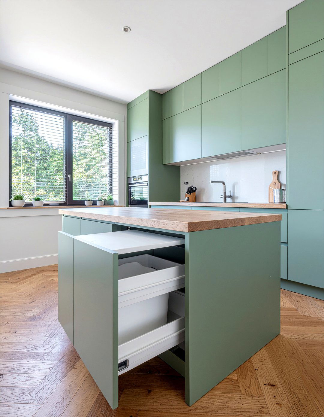 Kitchen Island With Trash Can Storage - 30 DIY kitchen island ideas