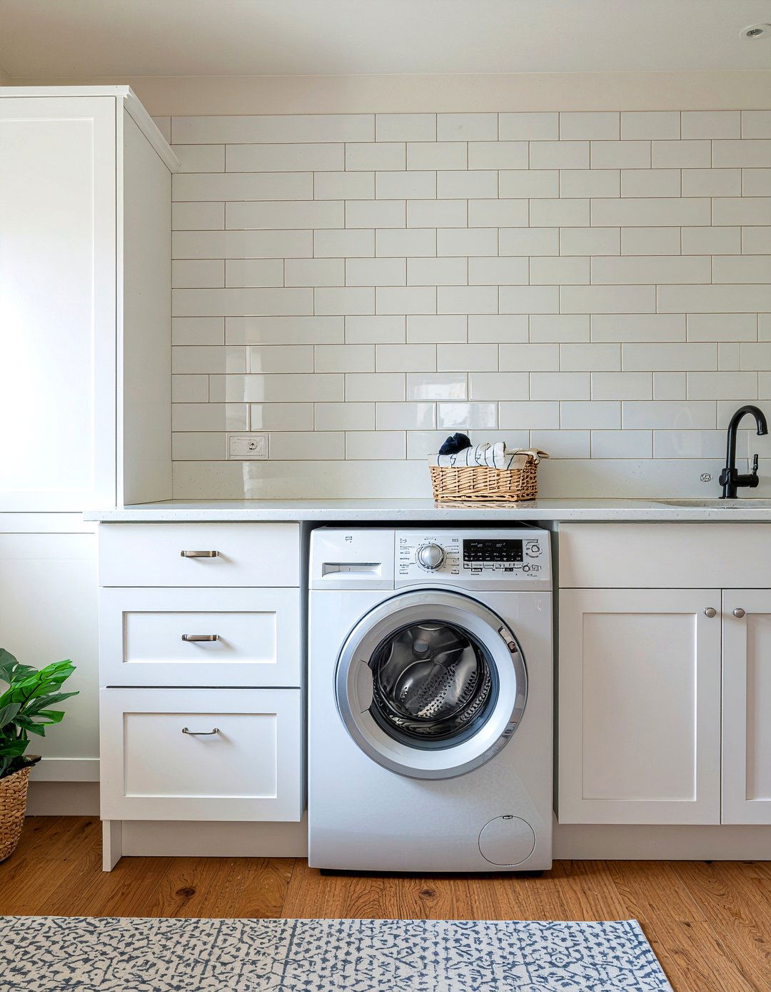 Kitchen Laundry With Subway Tile - 30 kitchen laundry combo ideas