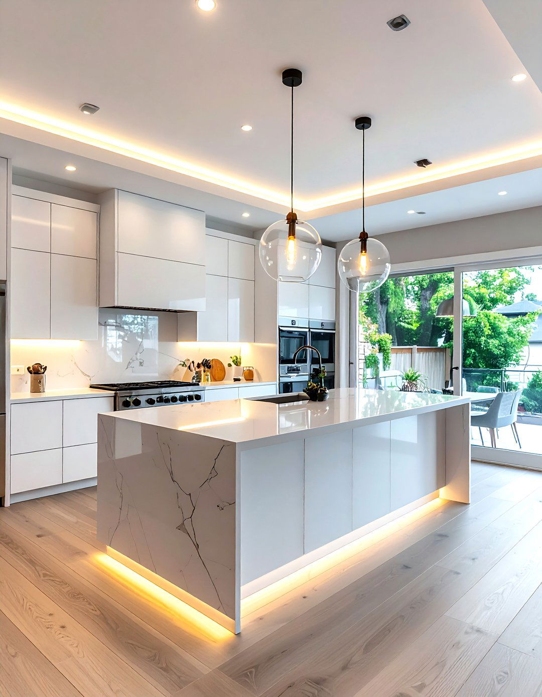 Kitchen Lighting Layout - 30 proportioned kitchen ideas