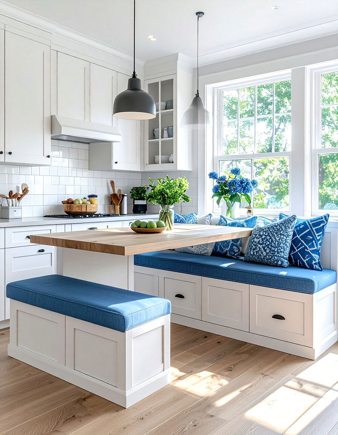 Kitchen Nook With Storage - 30 corner banquette dining ideas