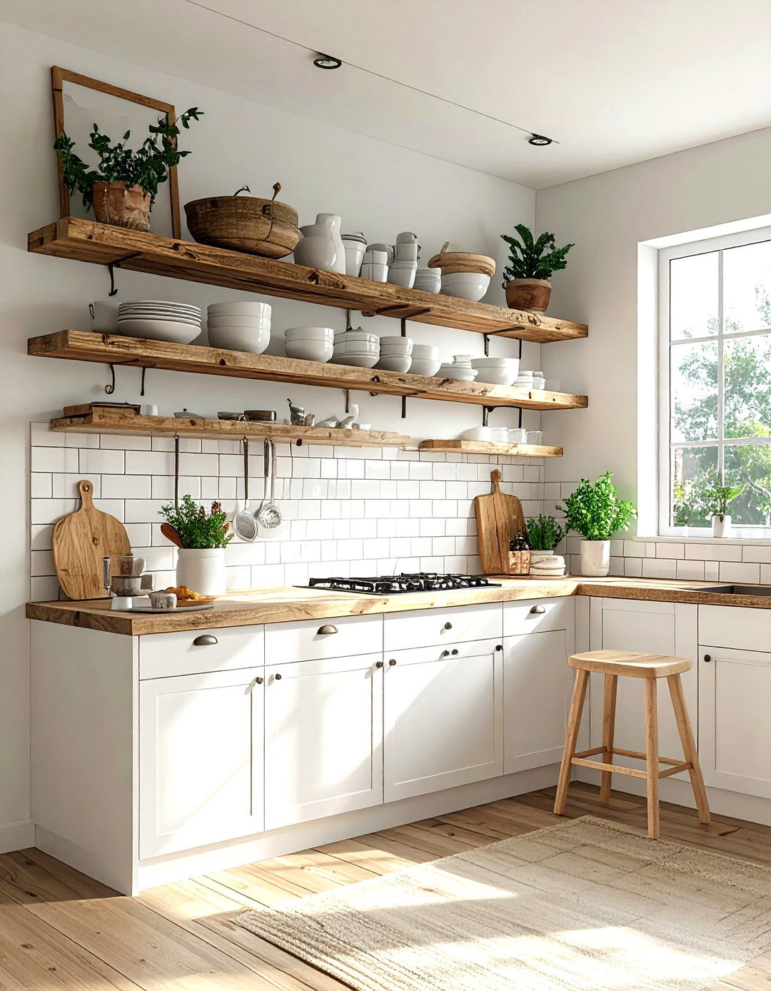 Kitchen Open Shelves - 30 kitchen planning tips