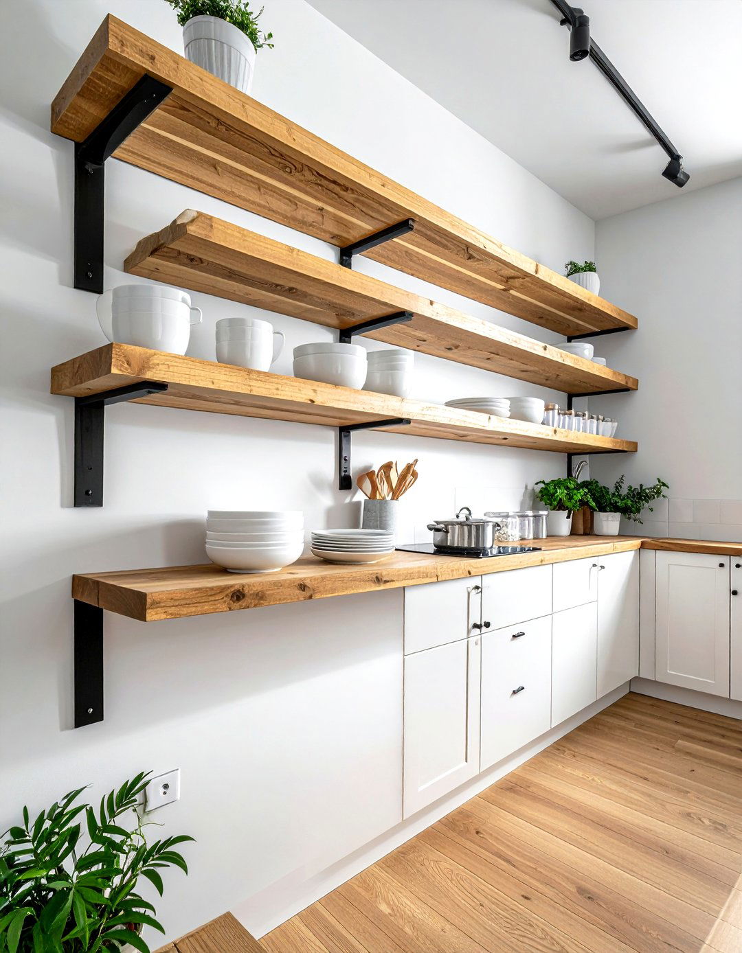 Kitchen Open Shelving - 30 finished kitchen ideas