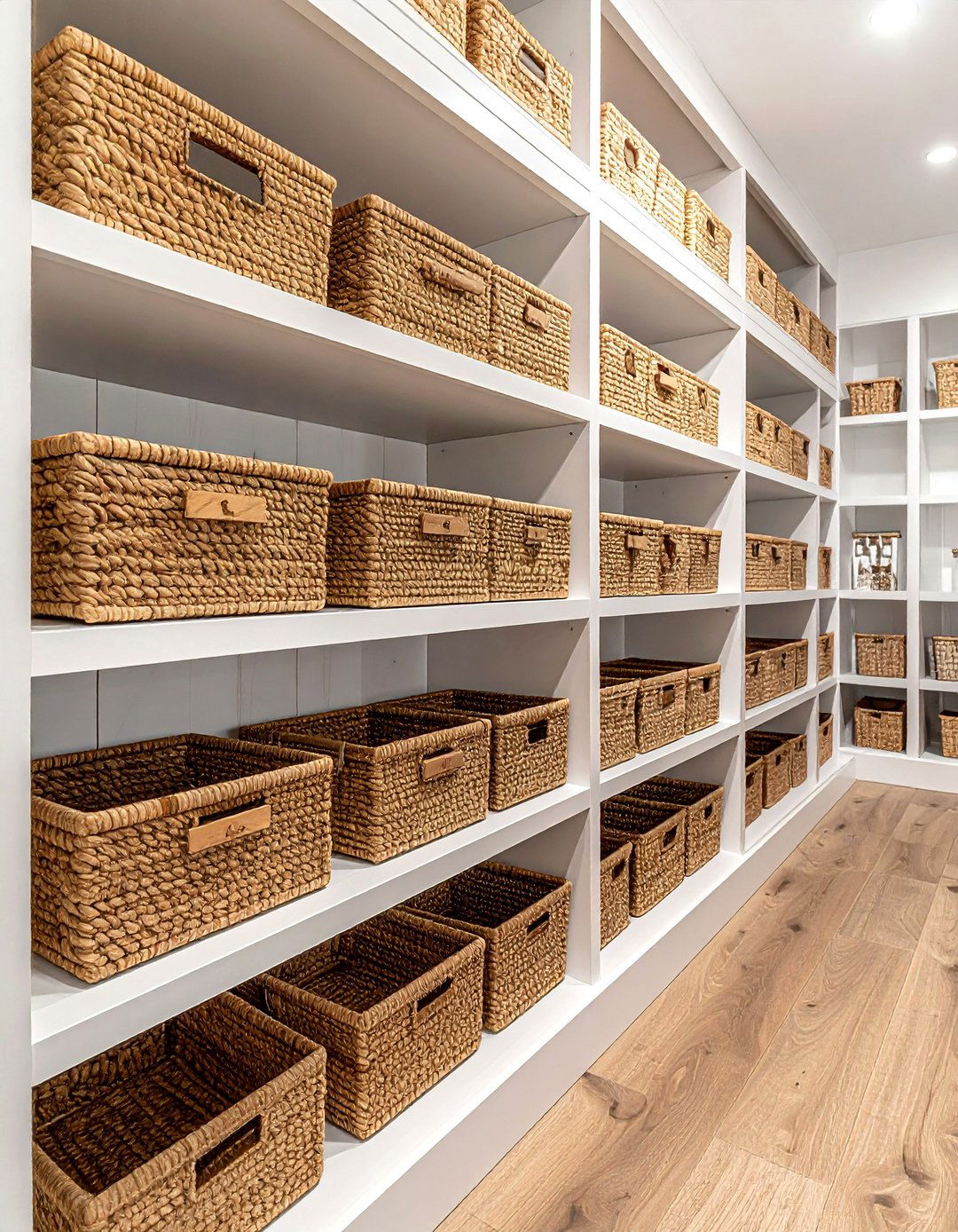 Kitchen Pantry Organizer - 30 woven basket ideas