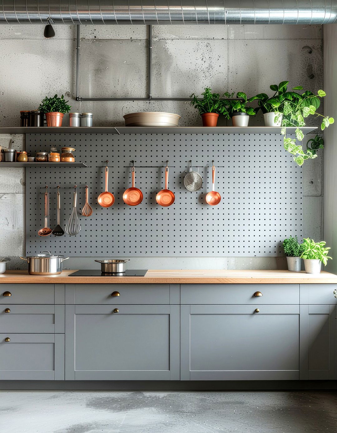 Kitchen Pegboard Wall - 30 kitchen prep area ideas