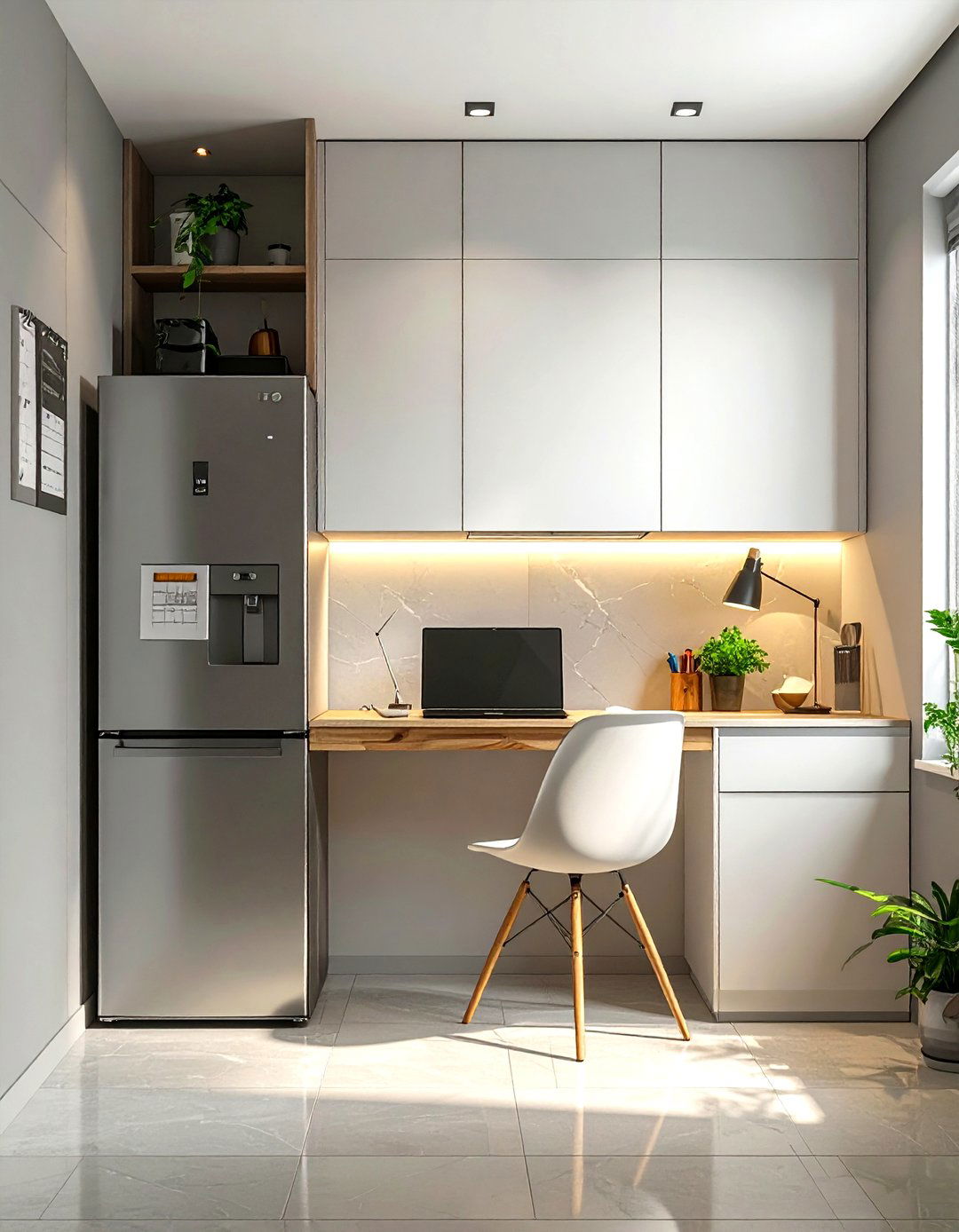 Kitchen Side Desk - 30 kitchen homework station ideas