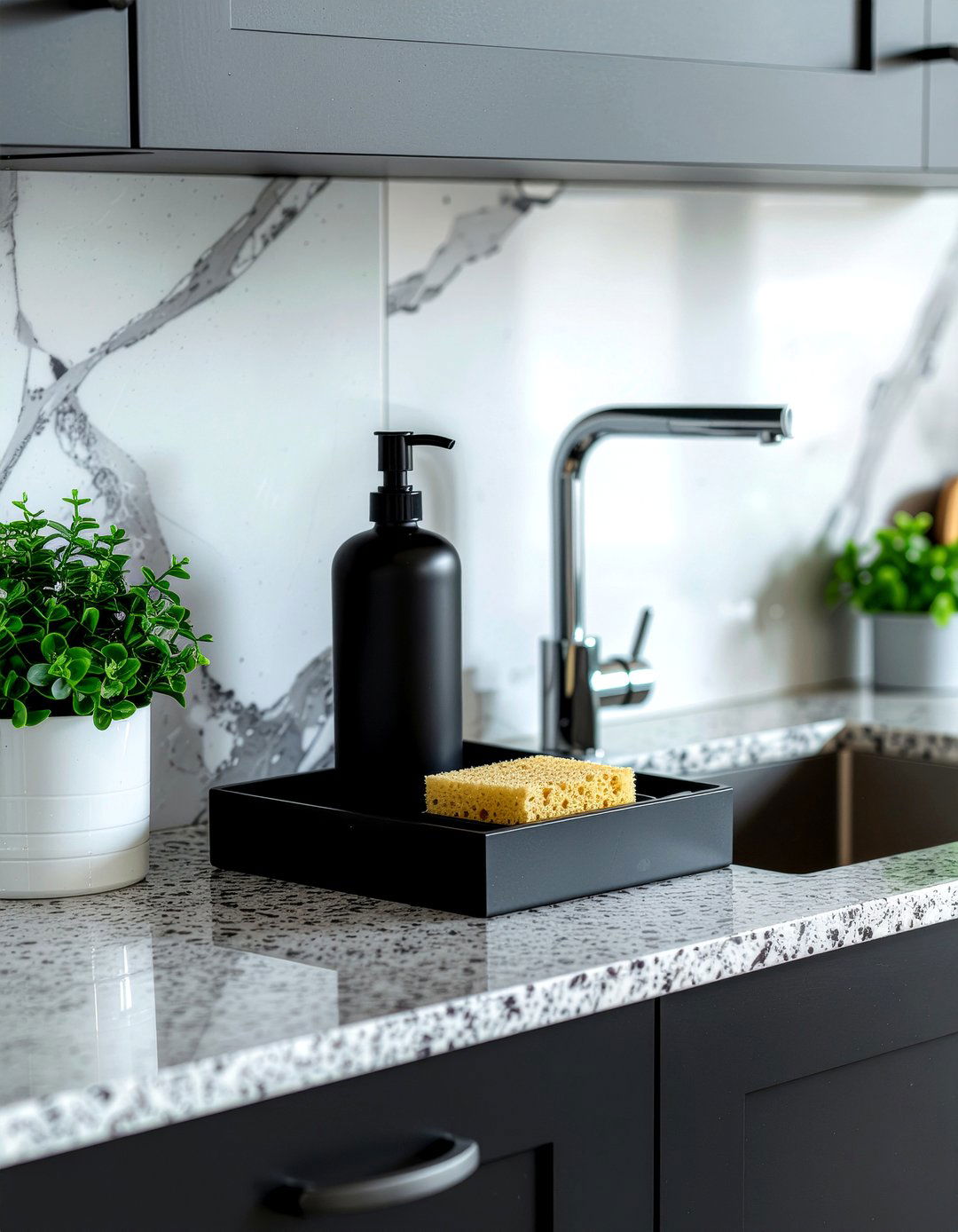 Kitchen Sink Organizer - 30 low cost kitchen makeover ideas