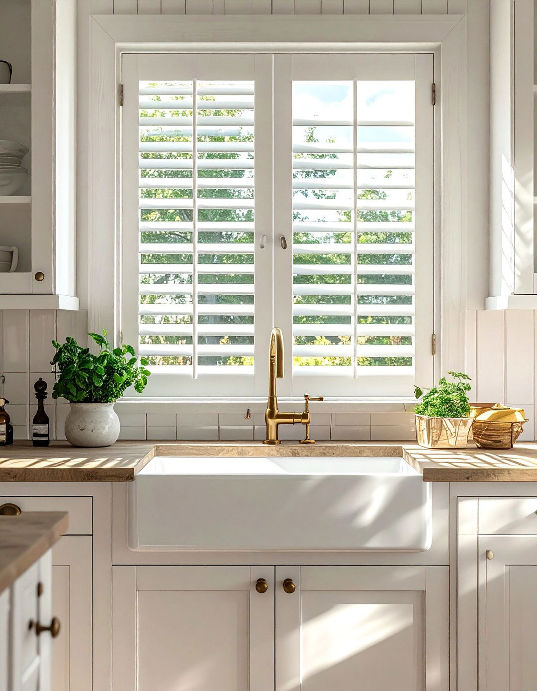 Kitchen Sink Window Shutters - 30 shutter ideas