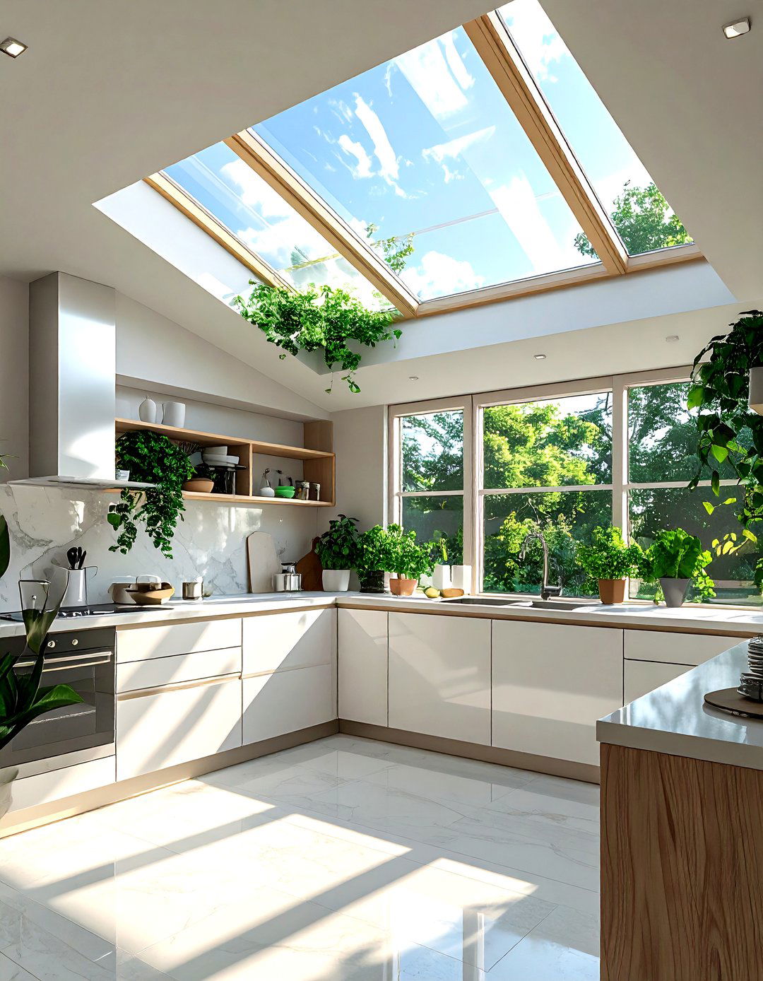 Kitchen Skylight Window - 30 unique kitchen ideas