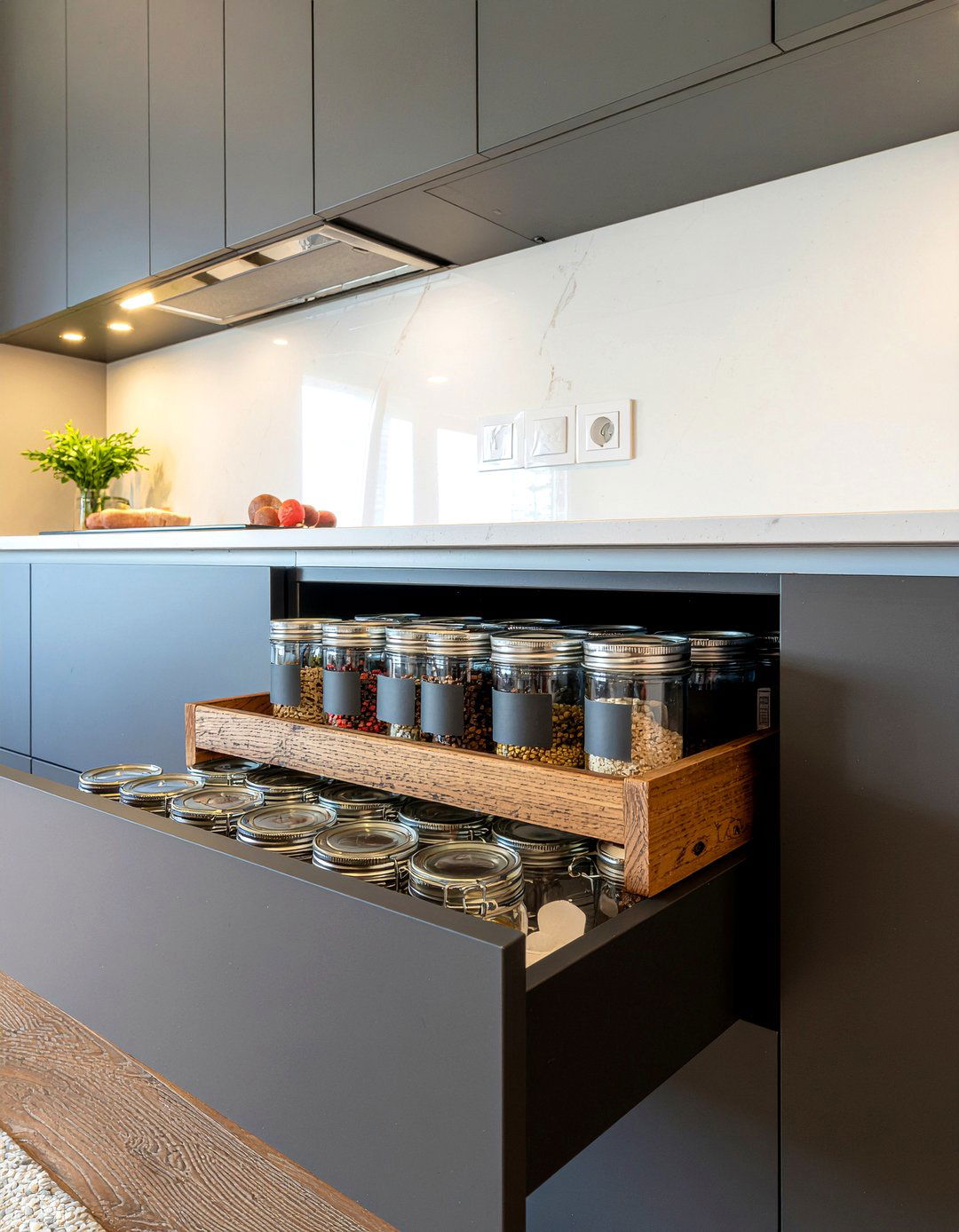Kitchen Spice Drawer - 30 deep drawer kitchen ideas