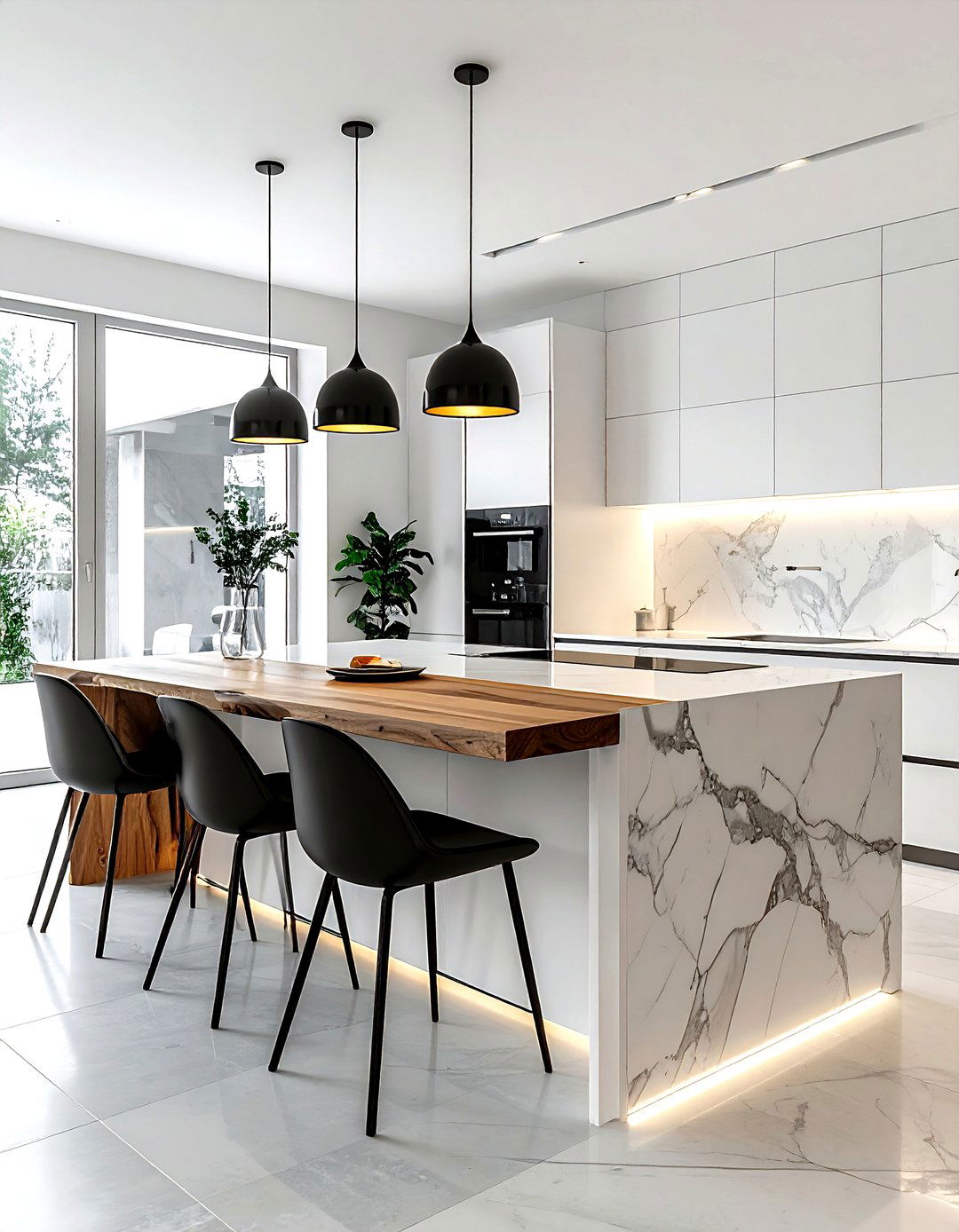 Kitchen Table Attached To Island - 30 kitchen seating arrangements ideas