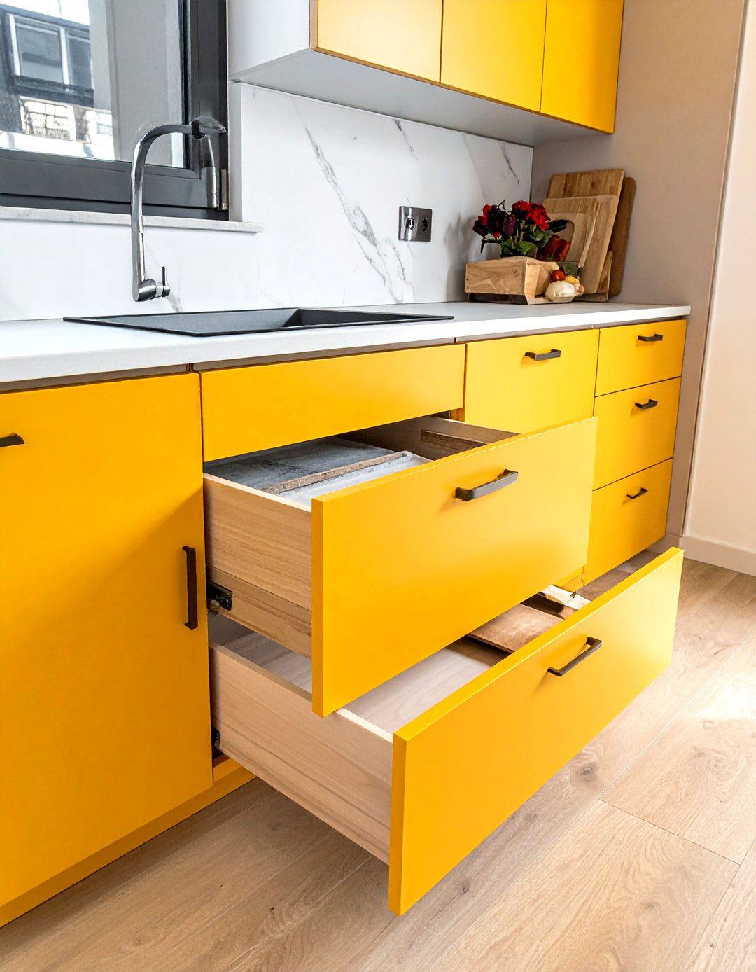 Kitchen Toe Kick Drawer - 30 tiny kitchen ideas