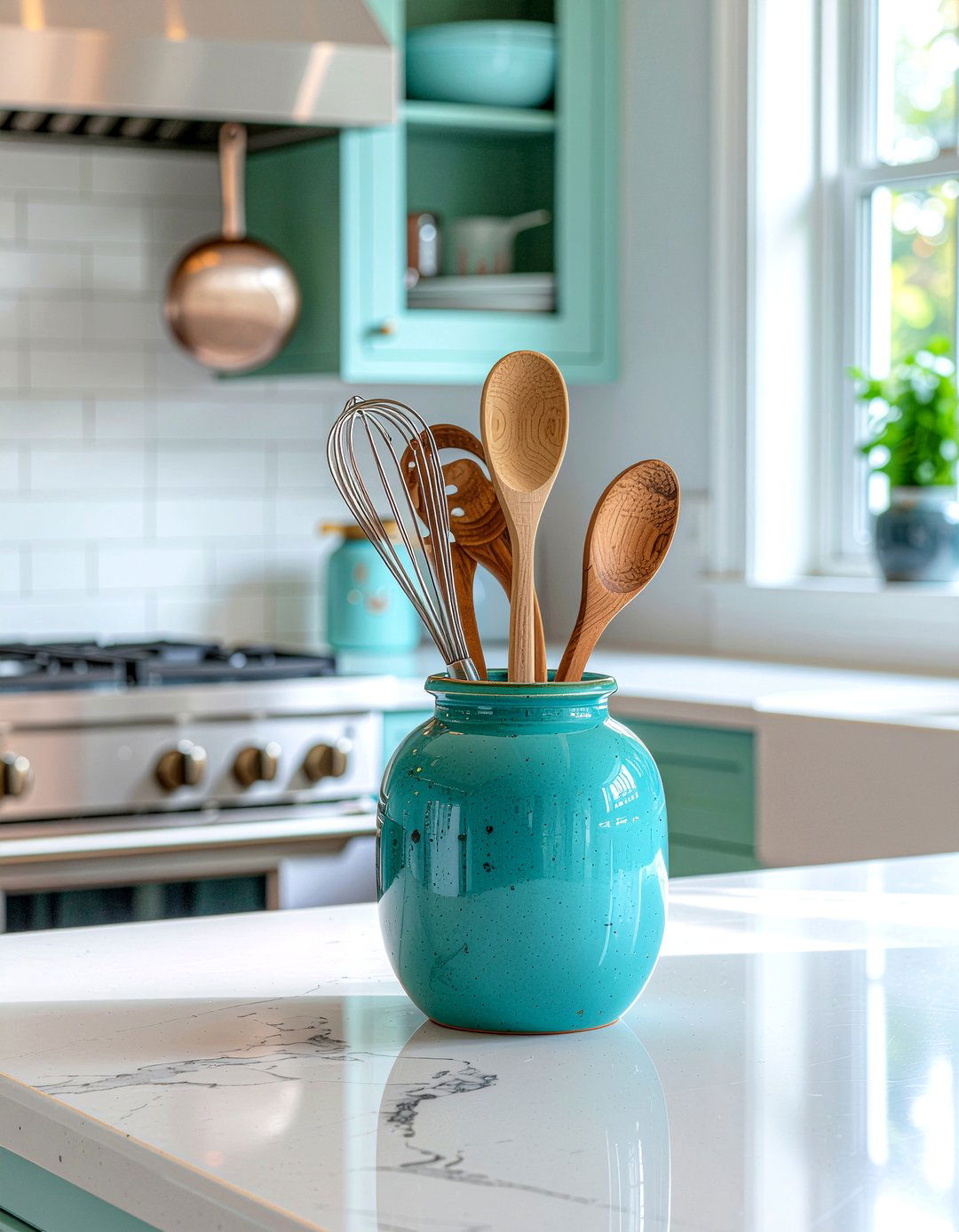 Kitchen Utensil Crock - 30 organized kitchen ideas