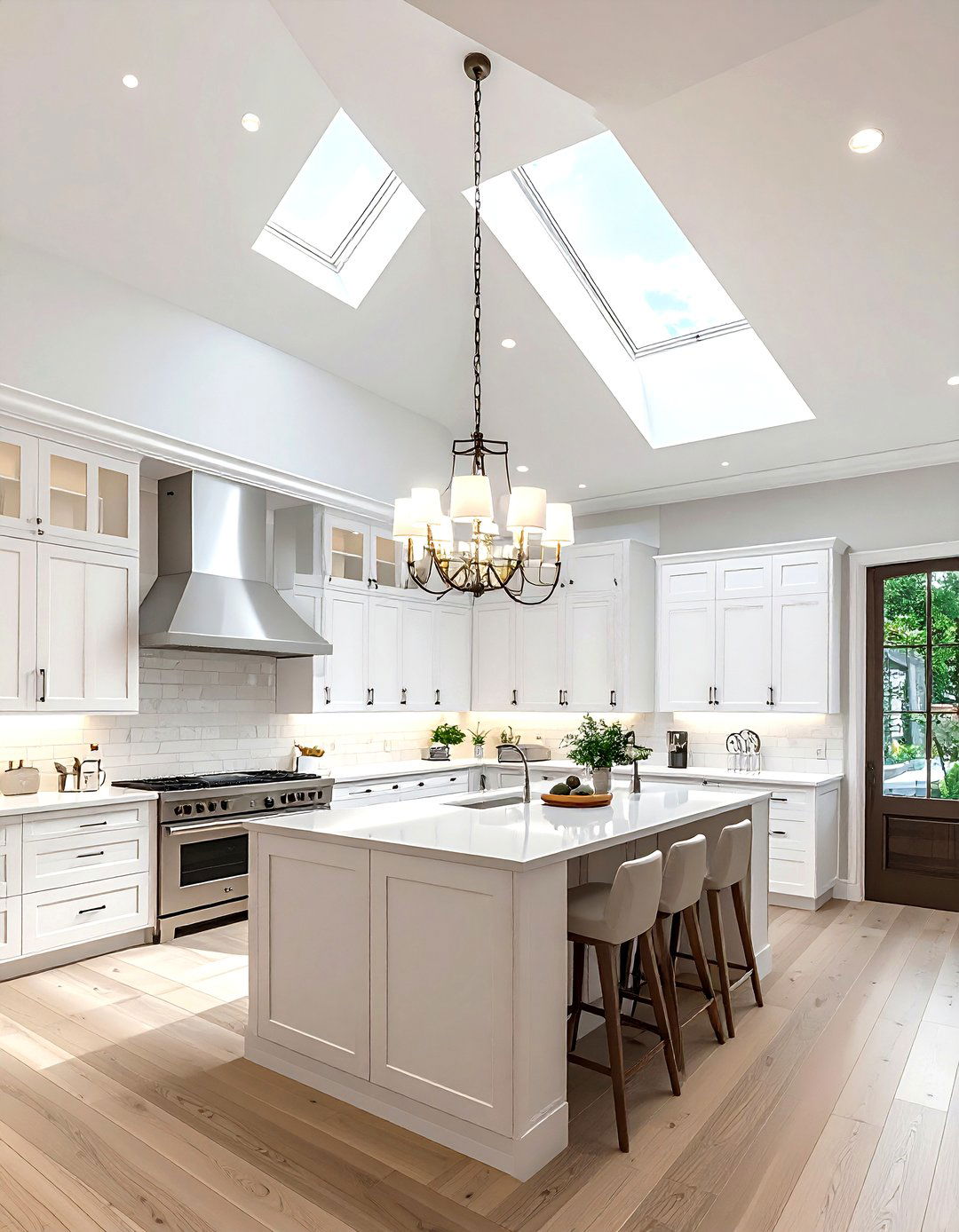 Kitchen Vaulted Ceiling - 30 finished kitchen ideas