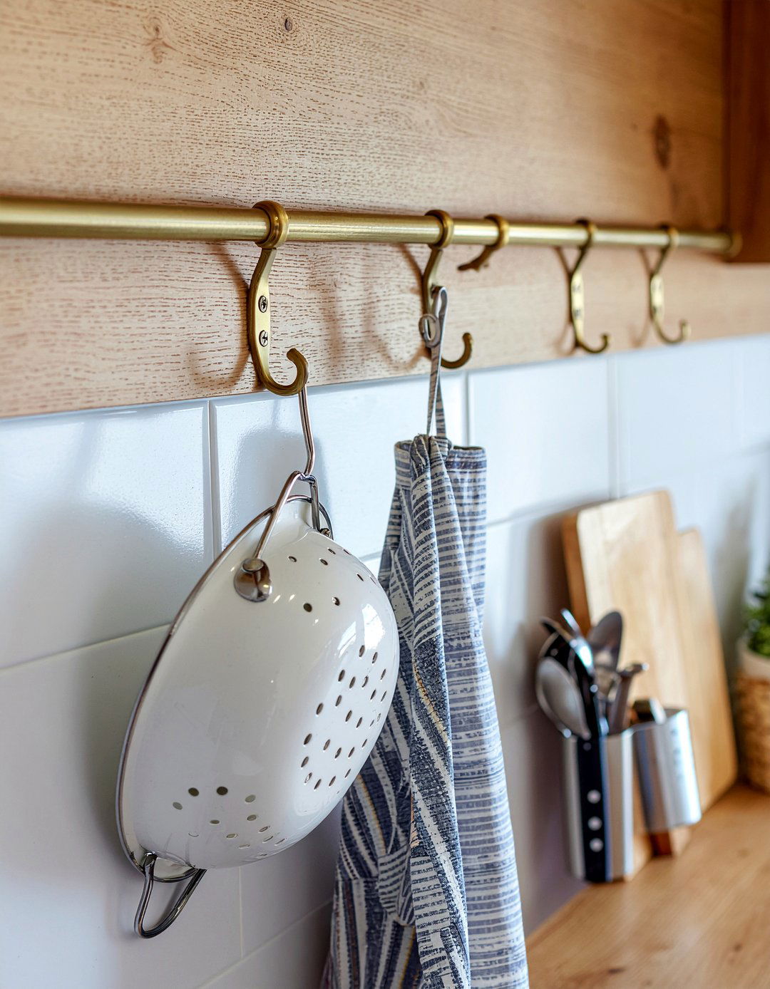 Kitchen Wall Hooks - 30 kitchen cabinet organization ideas
