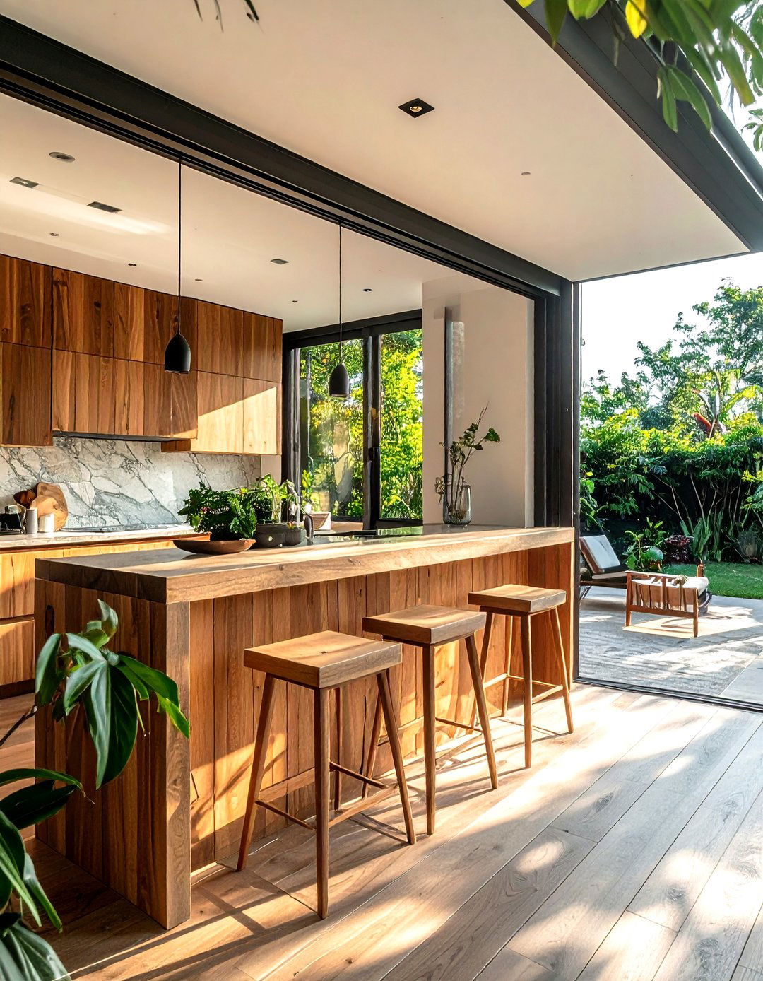 Kitchen Window Bar - 30 kitchen gathering space ideas