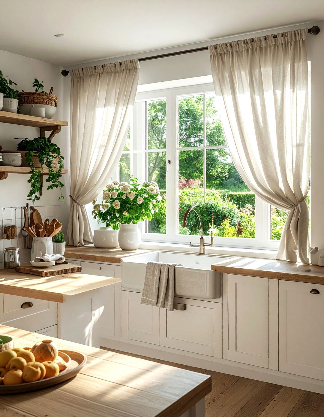 Kitchen Window Curtains - 30 cheap kitchen ideas