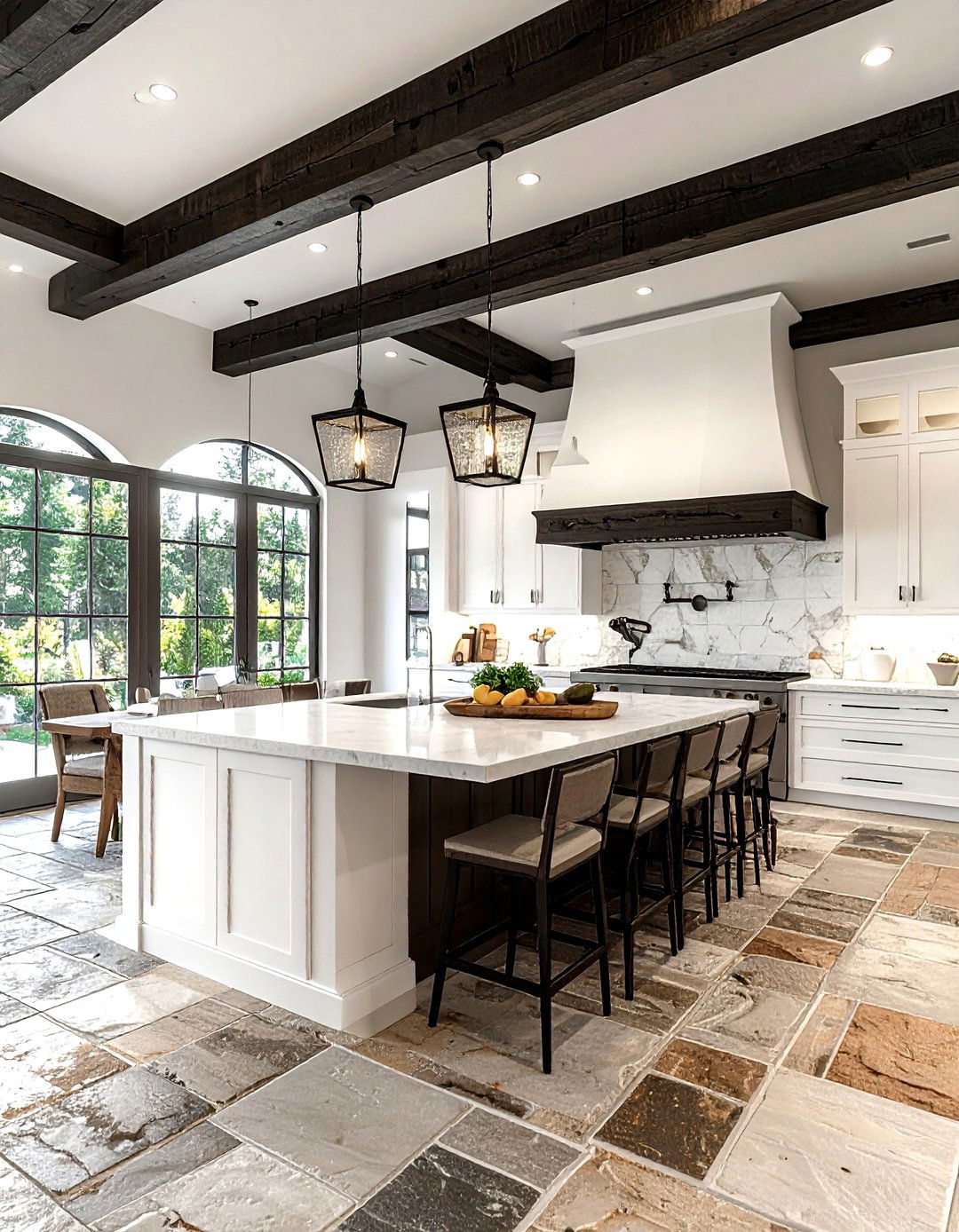 Kitchen With Exposed Beams - 30 kitchen heart of the home ideas