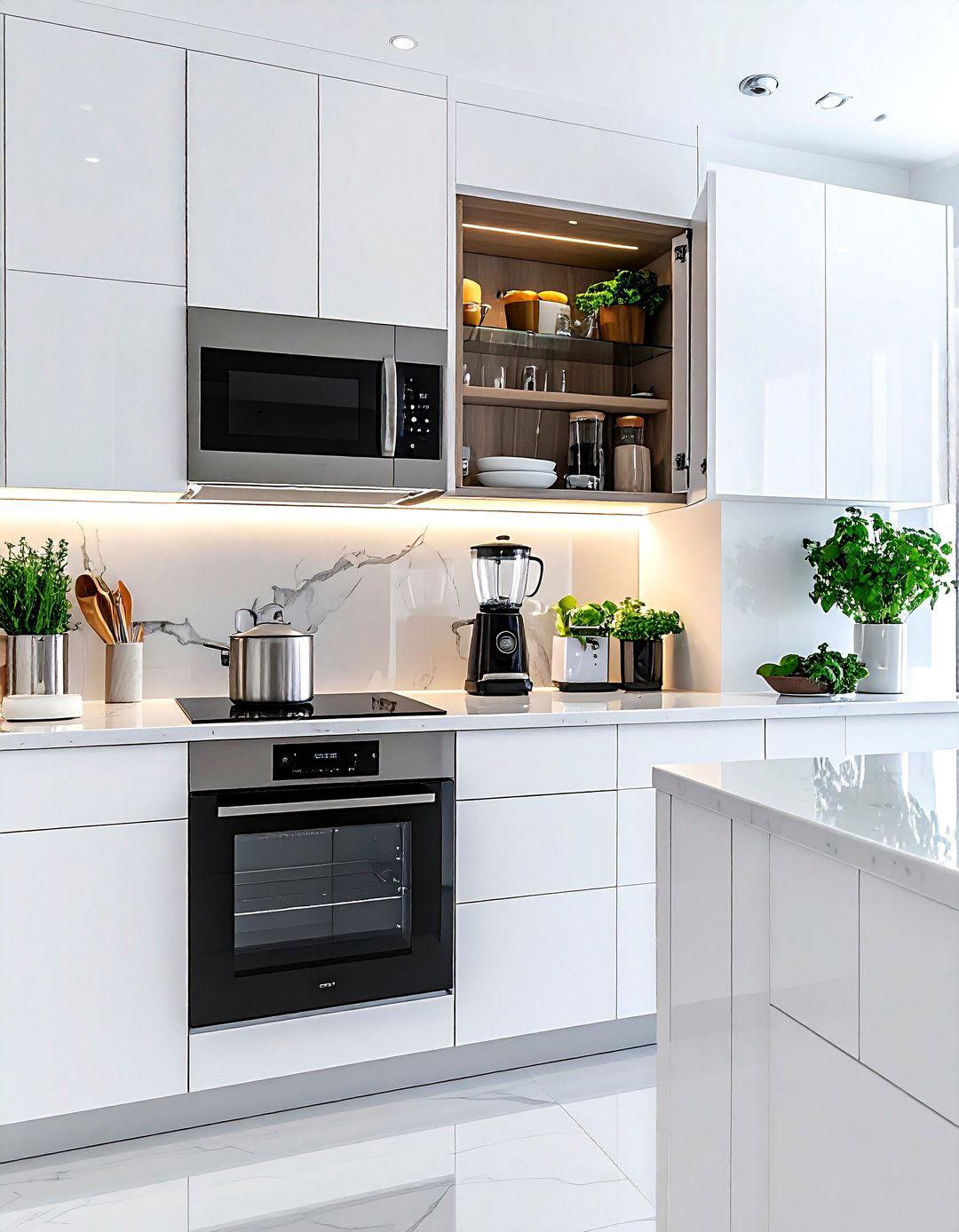 Kitchen appliance garage - 30 new home kitchen ideas