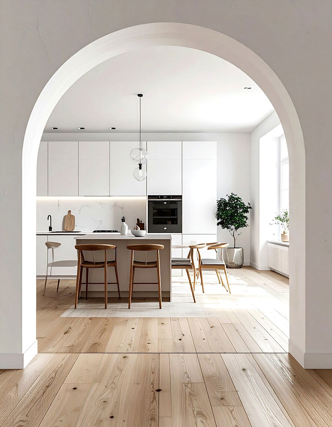Kitchen arched doorway - 30 kitchen arch ideas
