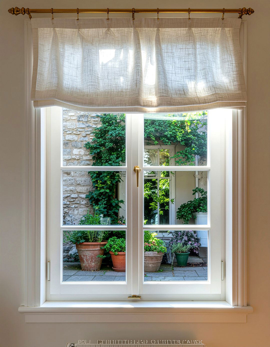 Kitchen cafe curtains - 30 Parisian kitchen ideas