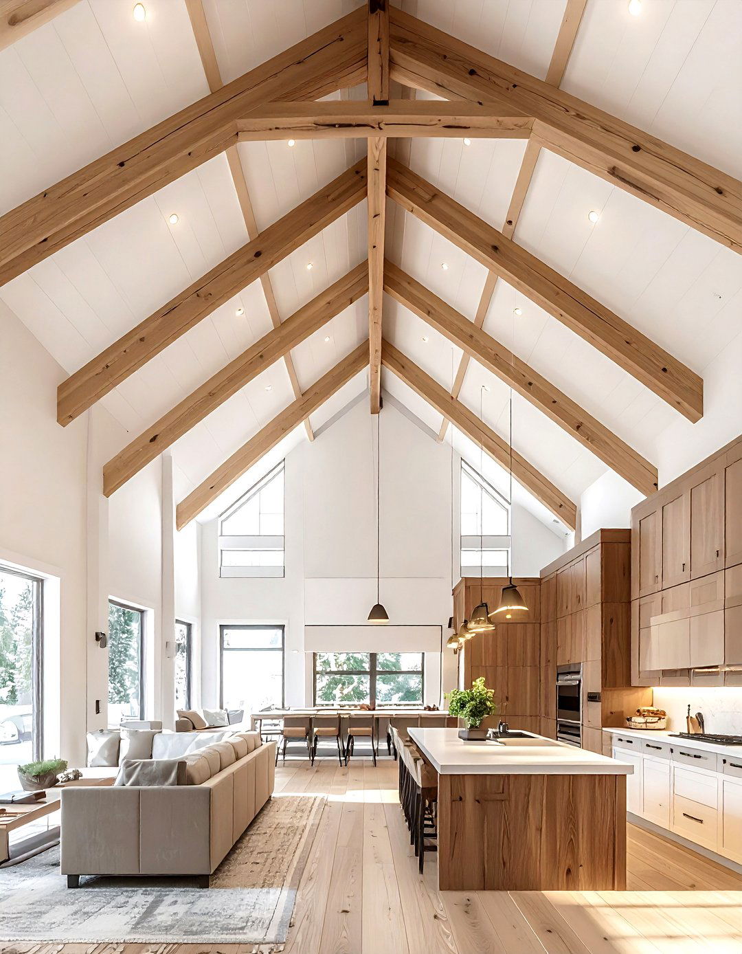 Kitchen cathedral ceiling - 30 kitchen ceiling ideas