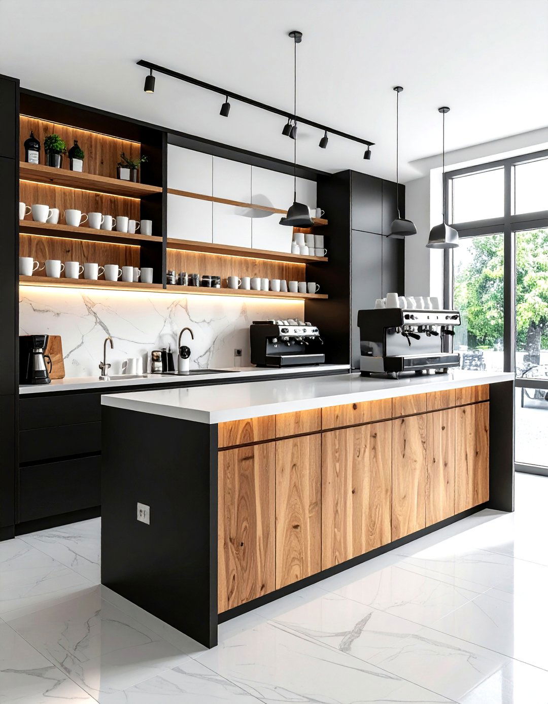 Kitchen coffee bar - 30 kitchen space planning ideas