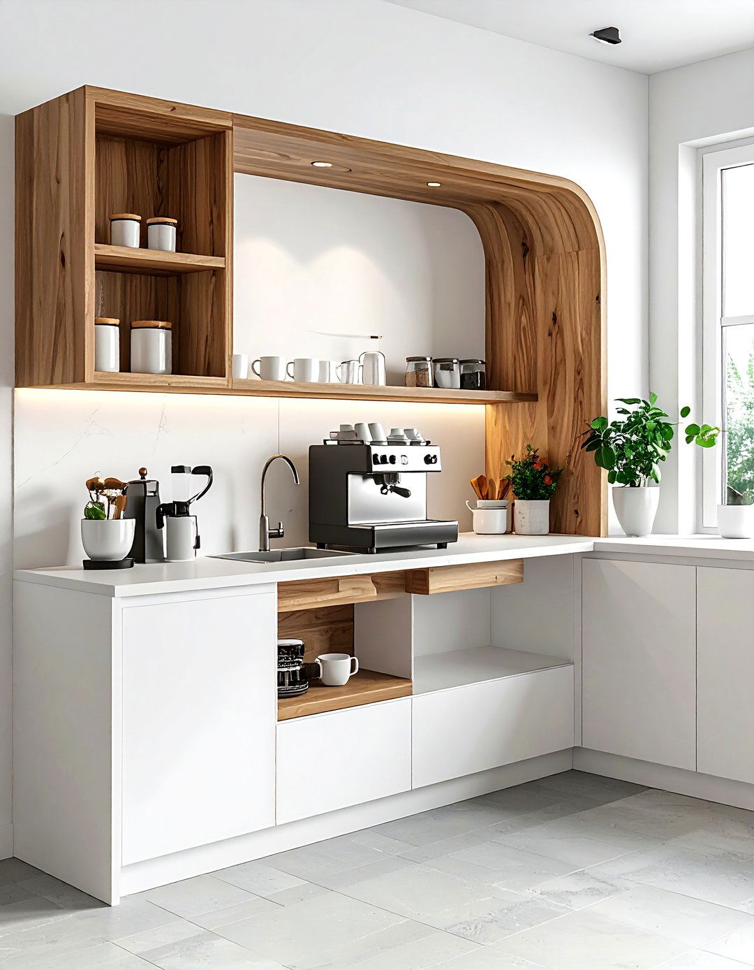 Kitchen coffee station - 30 amazing kitchen ideas