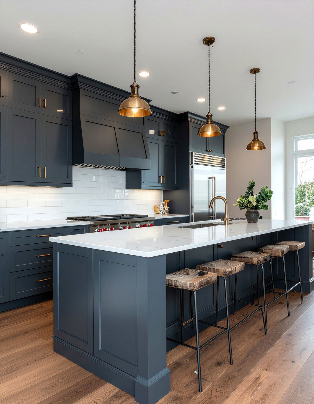 Kitchen column lighting - 30 kitchen column ideas