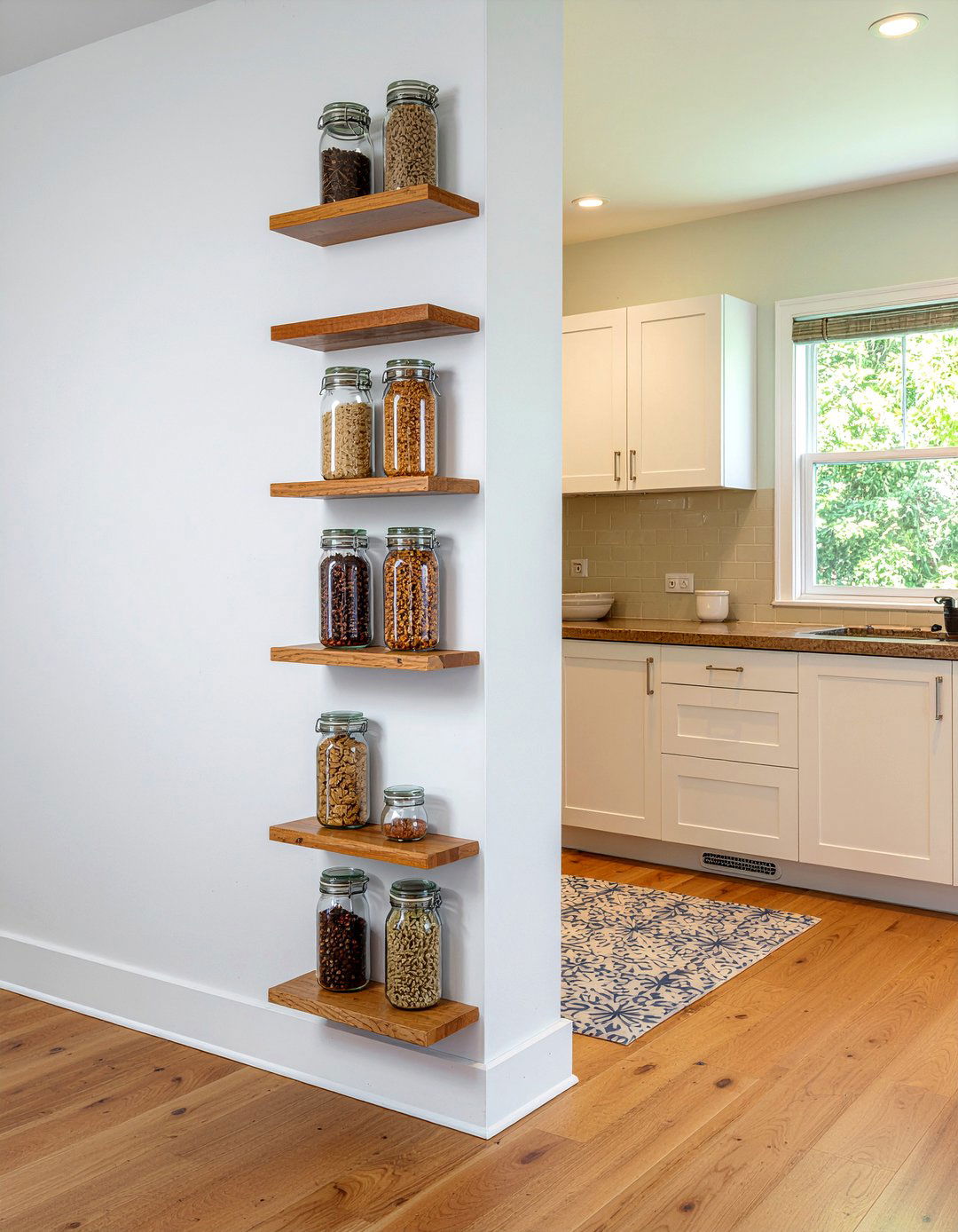 Kitchen column spice rack - 30 kitchen column ideas