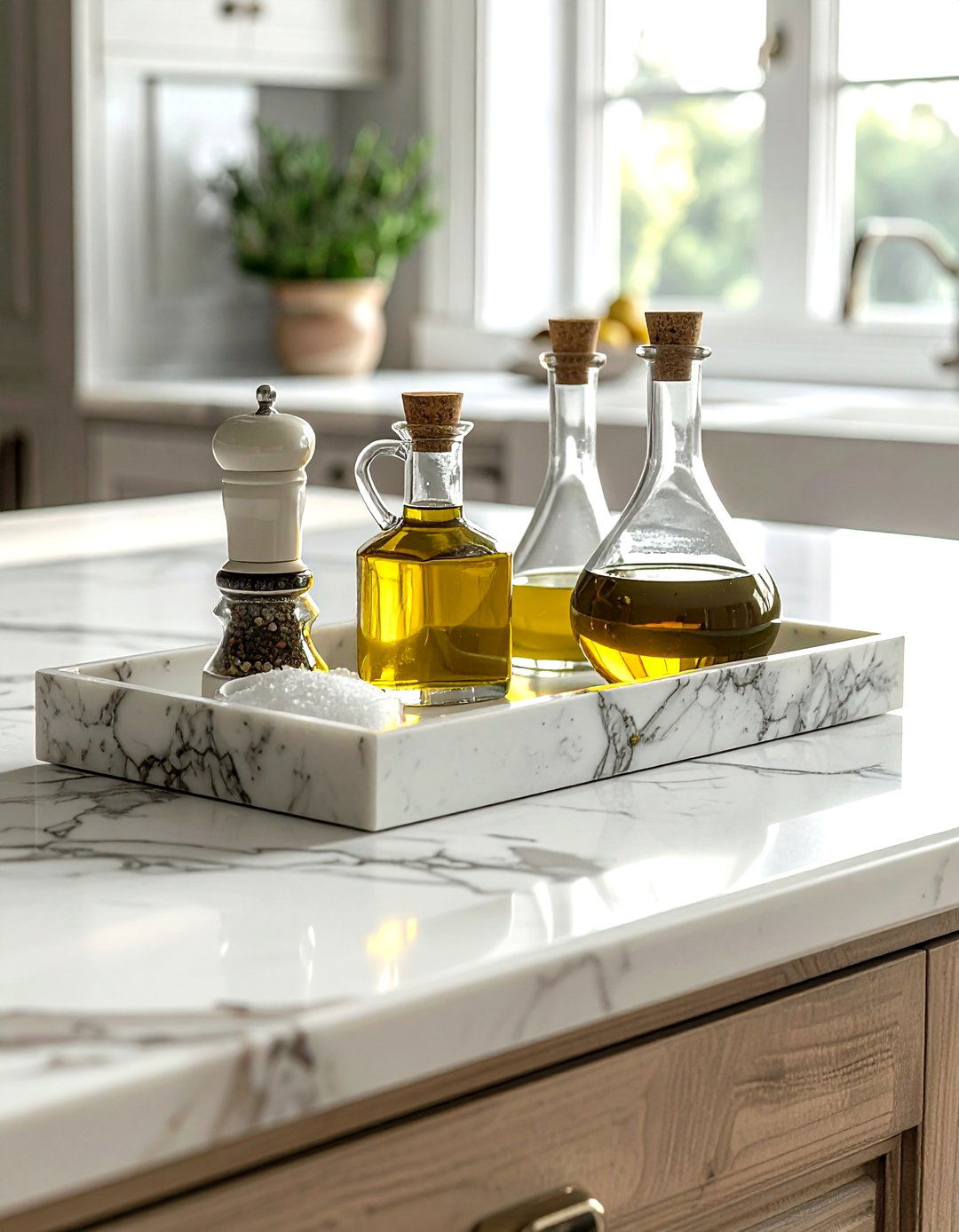 Kitchen counter marble tray - 30 marble tray ideas
