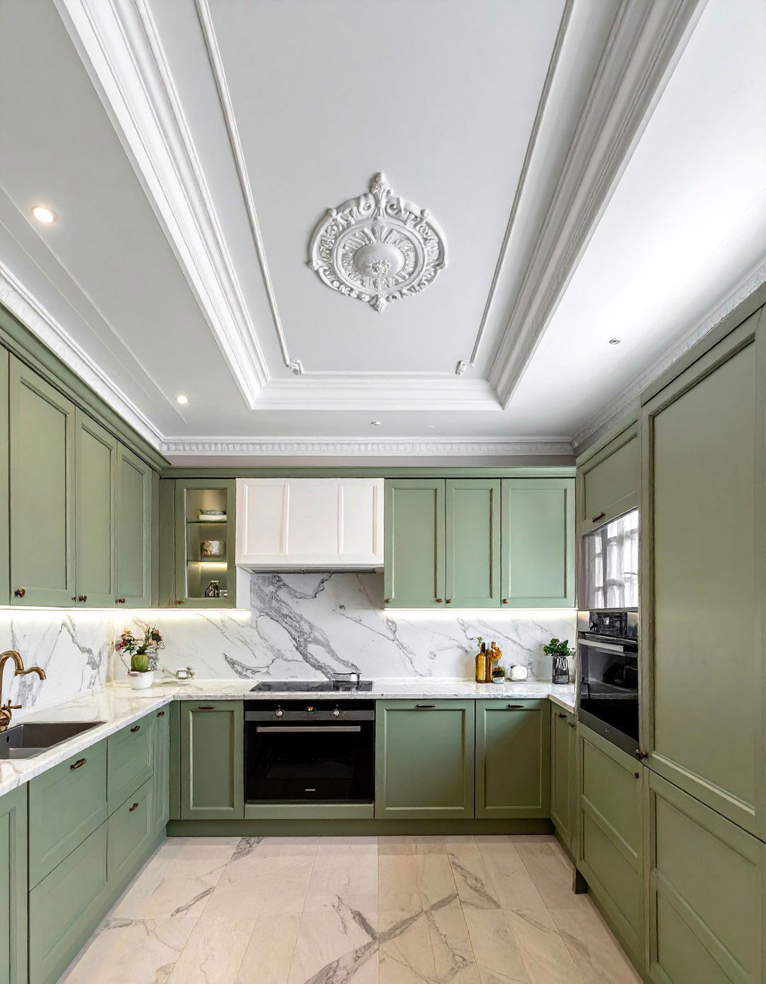 Kitchen decorative molding - 30 kitchen ceiling ideas