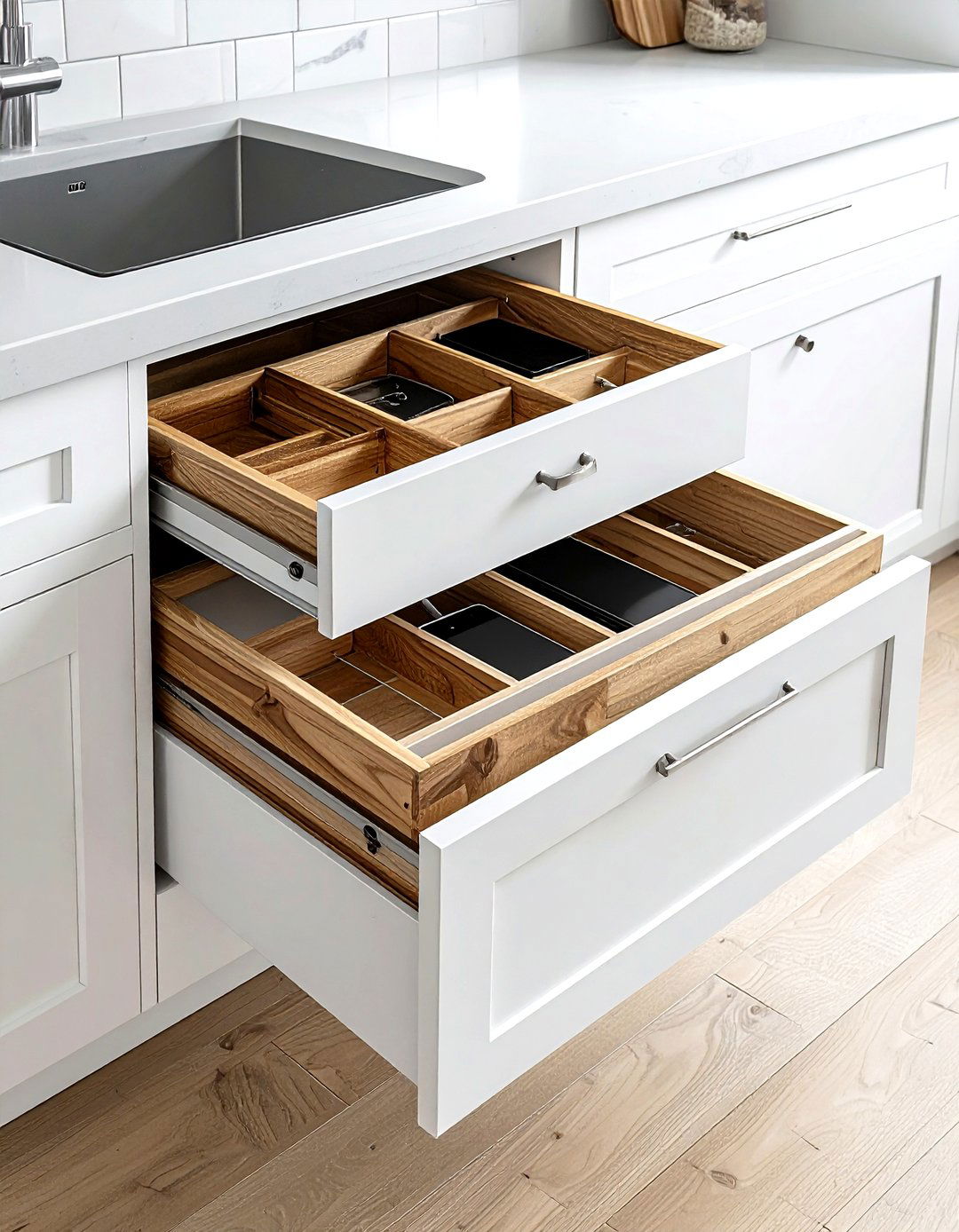 Kitchen drawer charging station - 30 kitchen charging station ideas