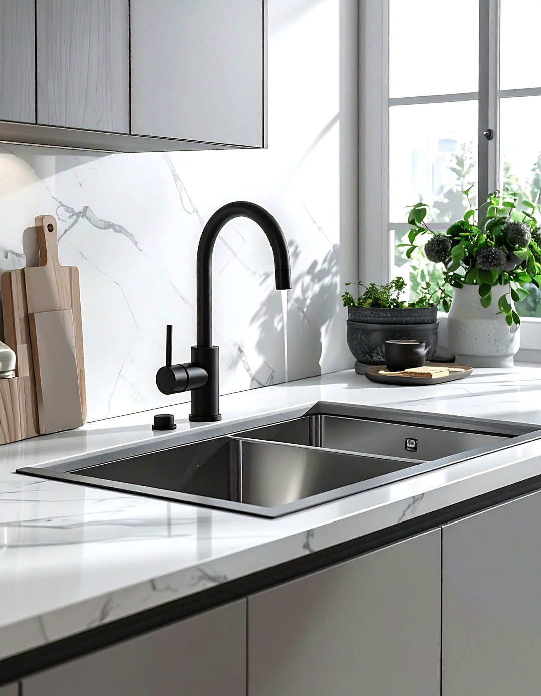 Kitchen faucet - 30 kitchen on a budget ideas