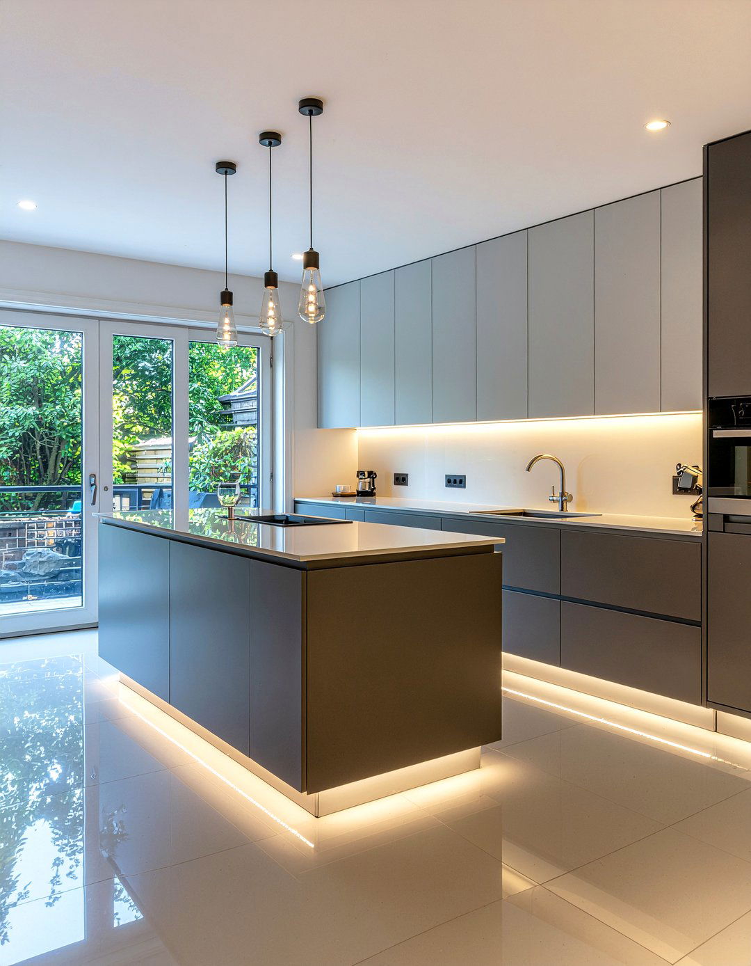 Kitchen floor plinth lights - 30 accent lighting kitchen ideas