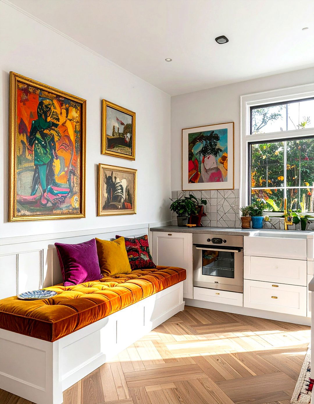 Kitchen gallery wall - 30 maximalist kitchen ideas