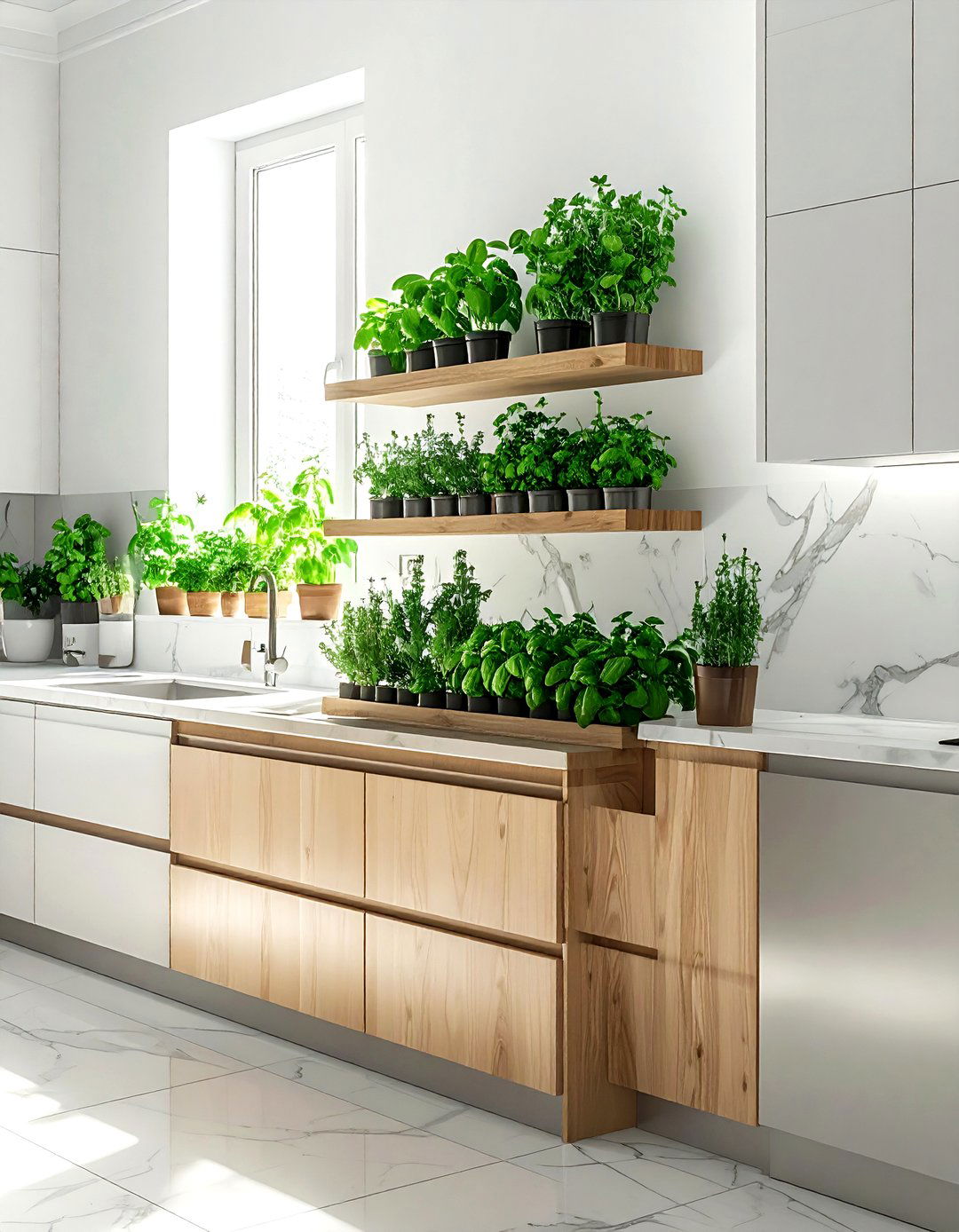 Kitchen herb garden - 30 jungle decor ideas