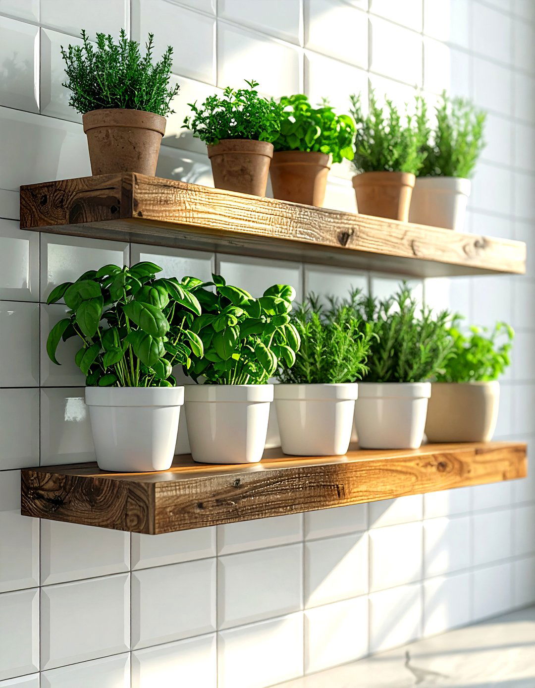 Kitchen herb shelf - 30 plant shelf ideas