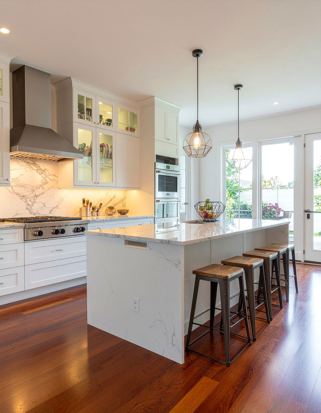 Kitchen island bookcase - 30 kitchen display ideas