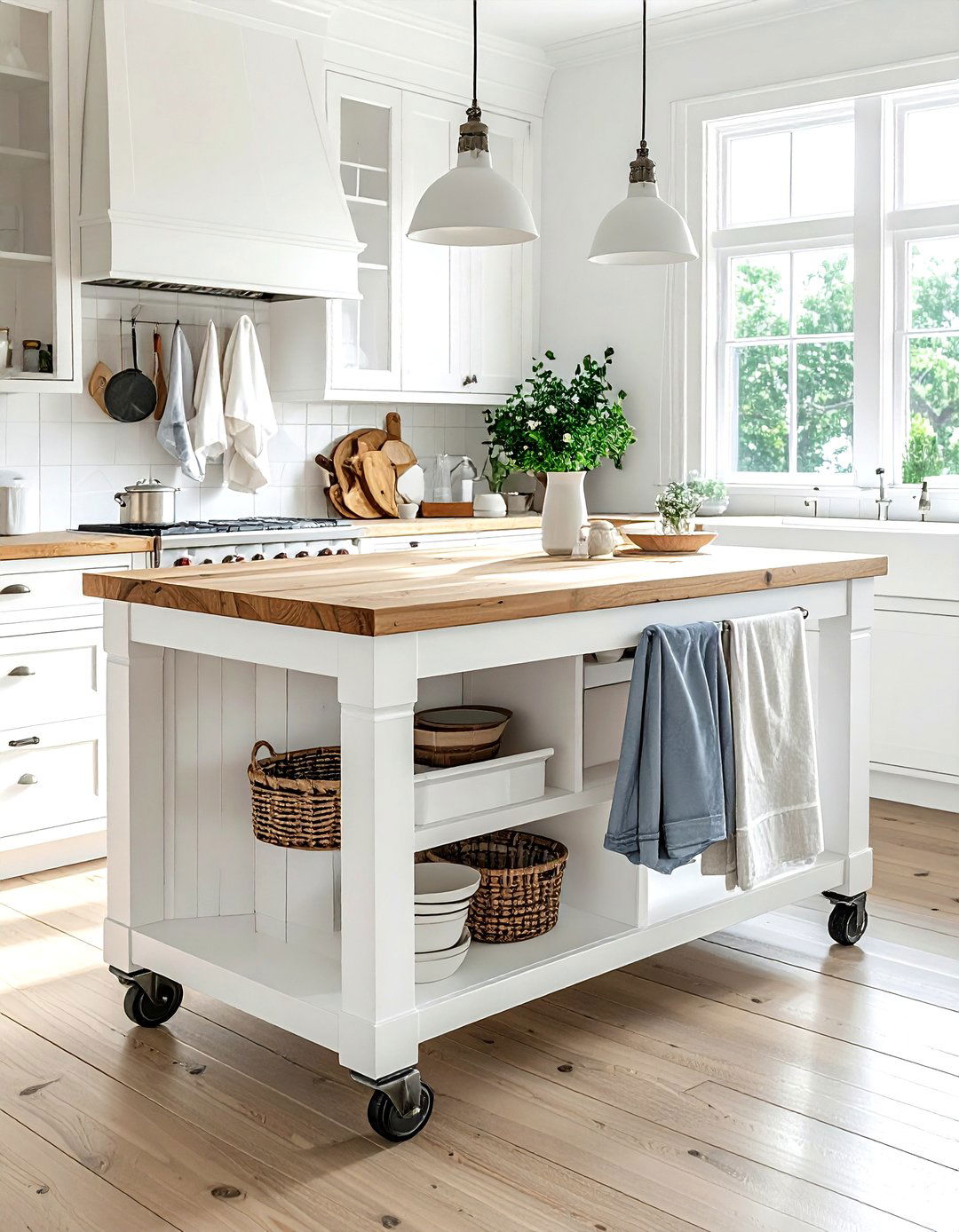 Kitchen island cart - 30 DIY kitchen ideas