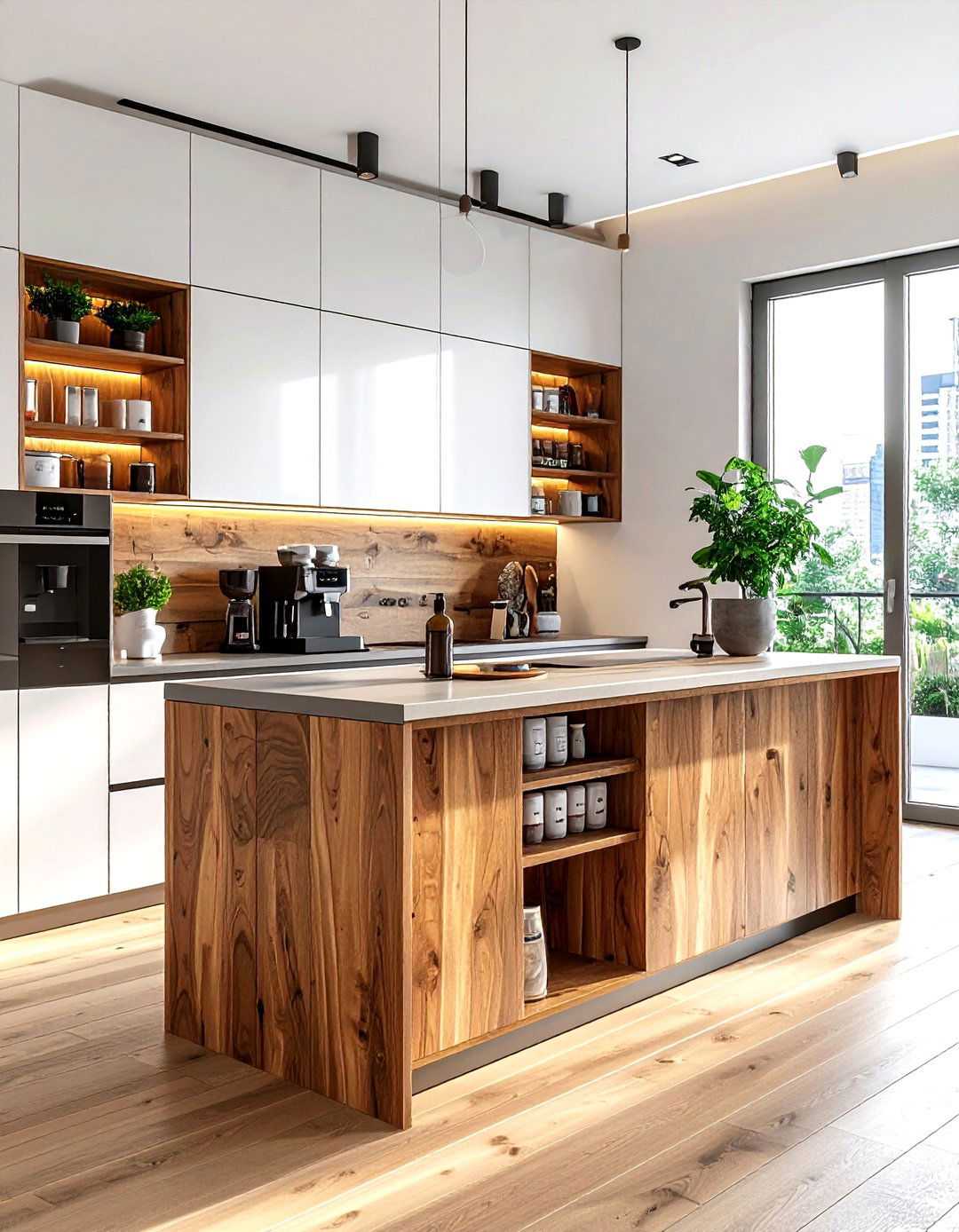 Kitchen island coffee station - 30 kitchen coffee bar ideas