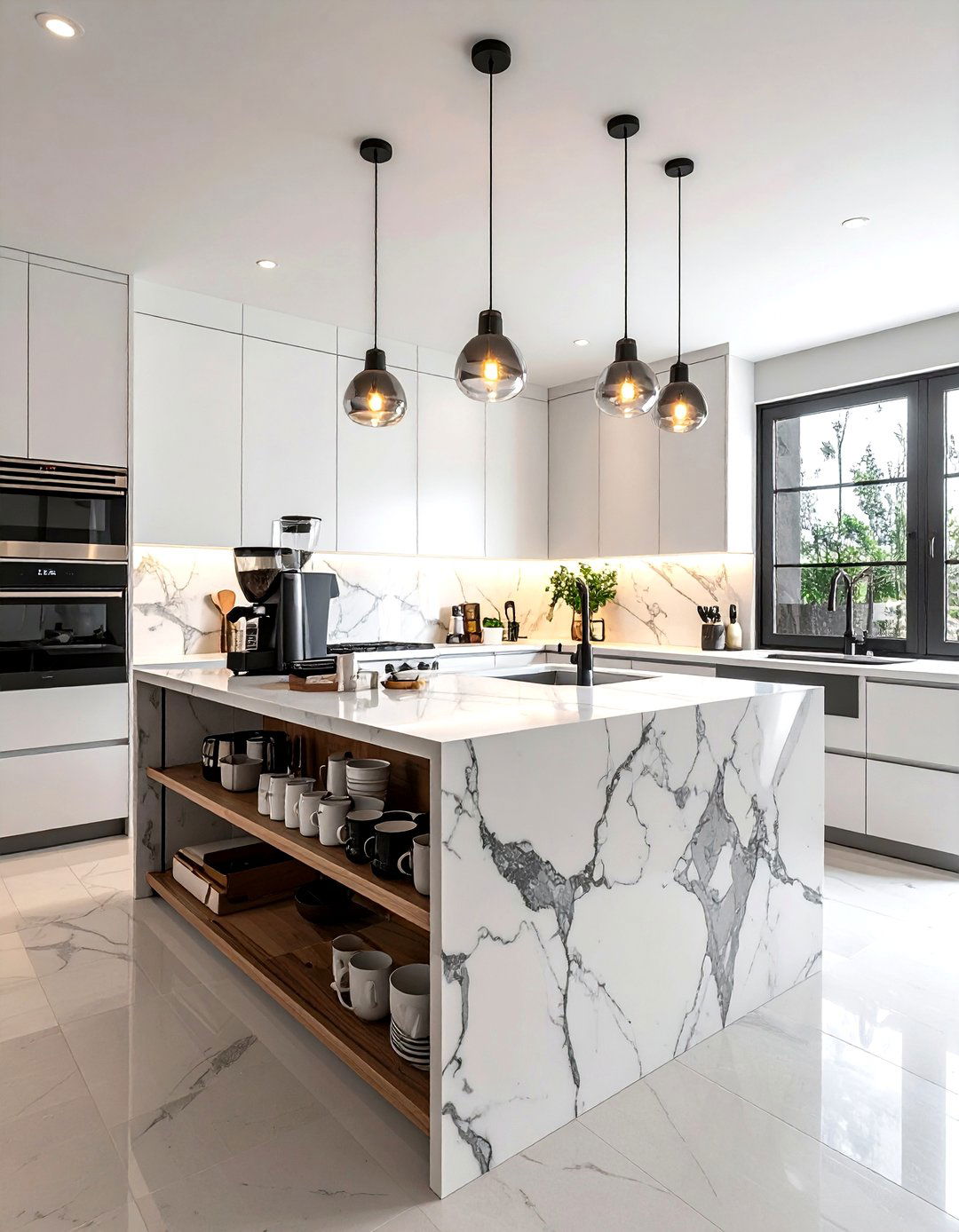 Kitchen island coffee station - 30 coffee station kitchen ideas