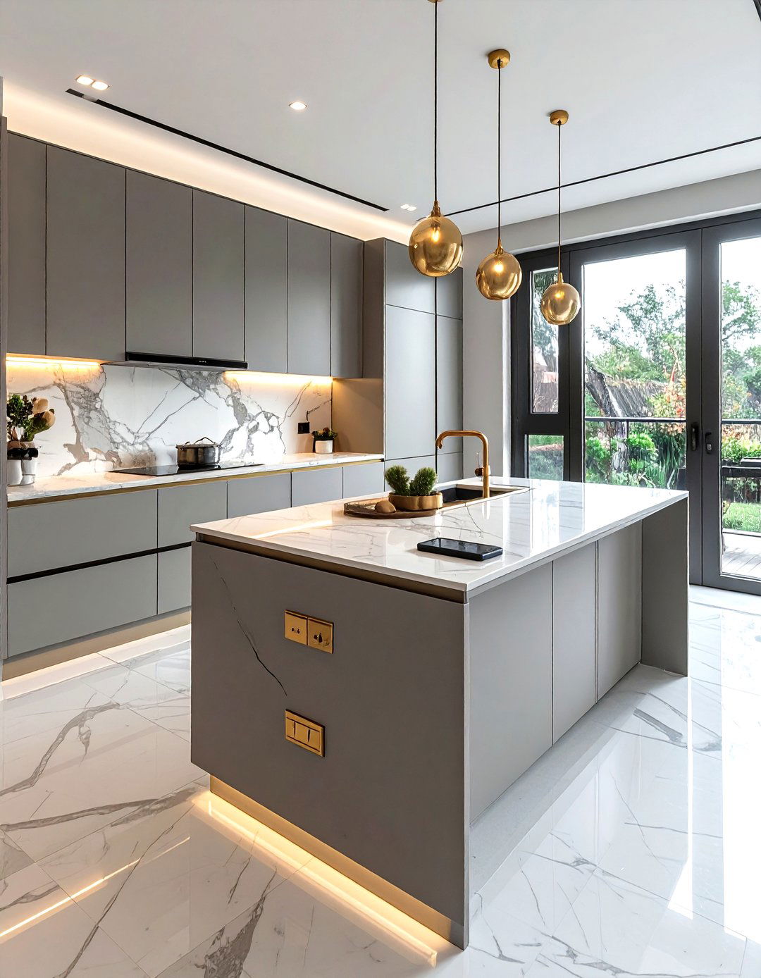 Kitchen island end panel outlet - 30 kitchen charging station ideas