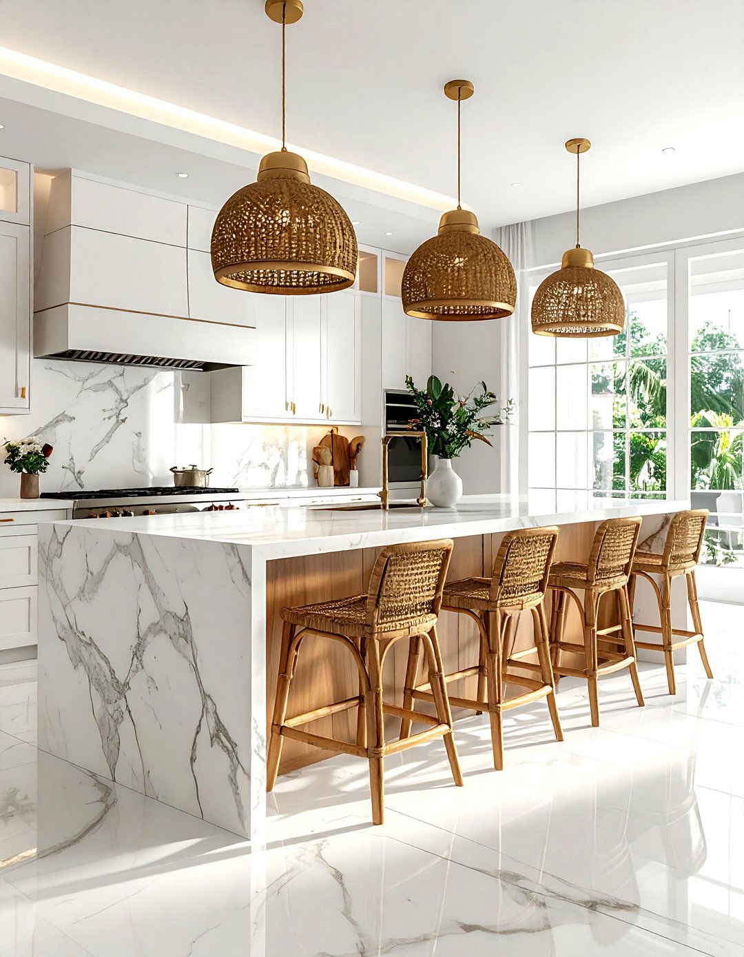 Kitchen island seating - 30 Serena and Lily decor ideas