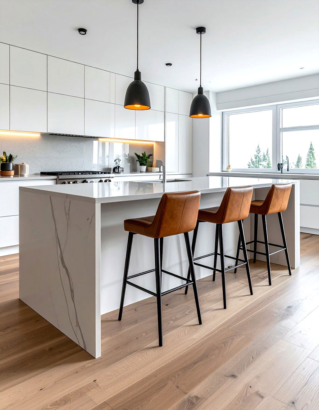 Kitchen island stool spacing - 30 decor proportion ideas