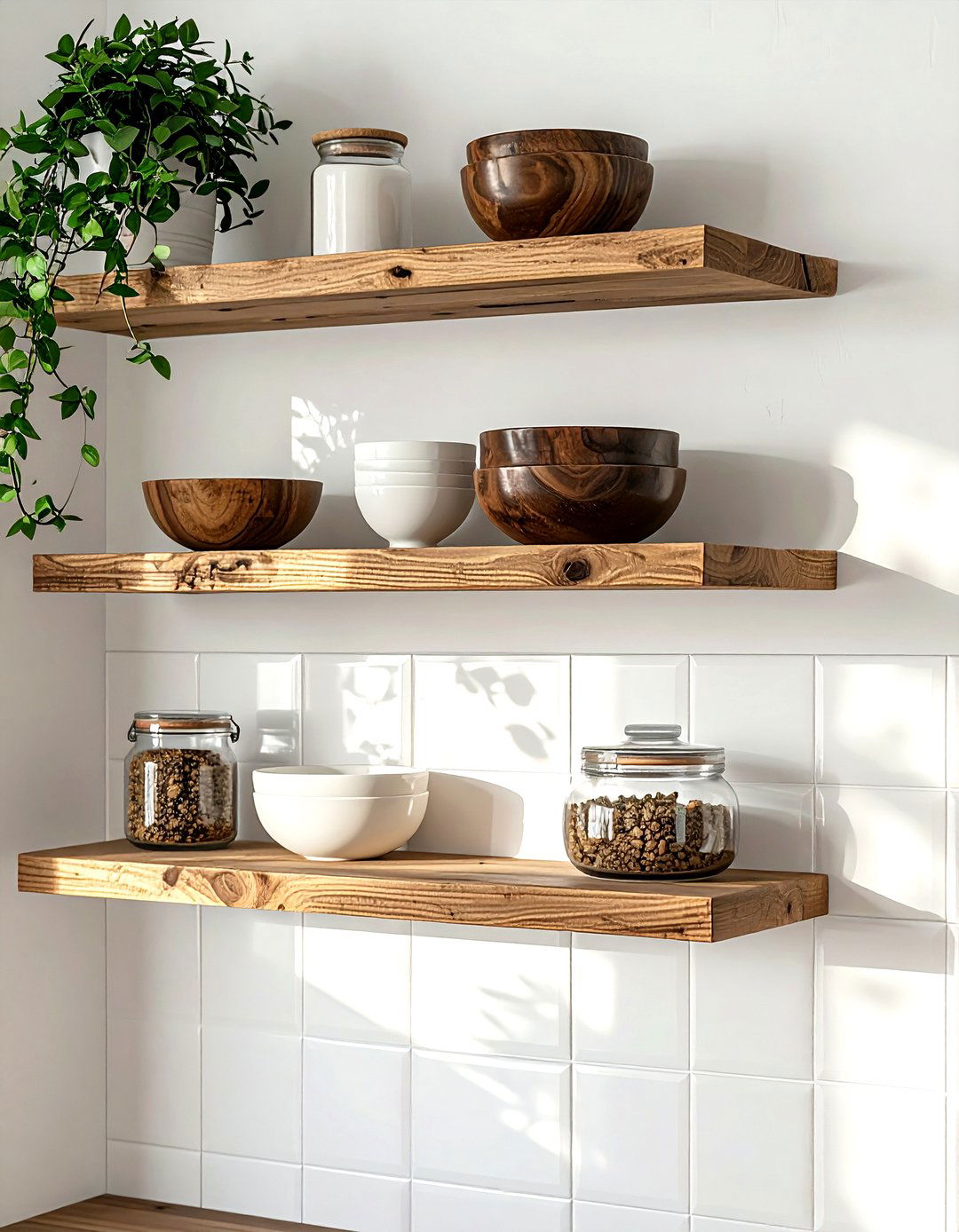 Kitchen open shelving - 30 entertaining kitchen ideas