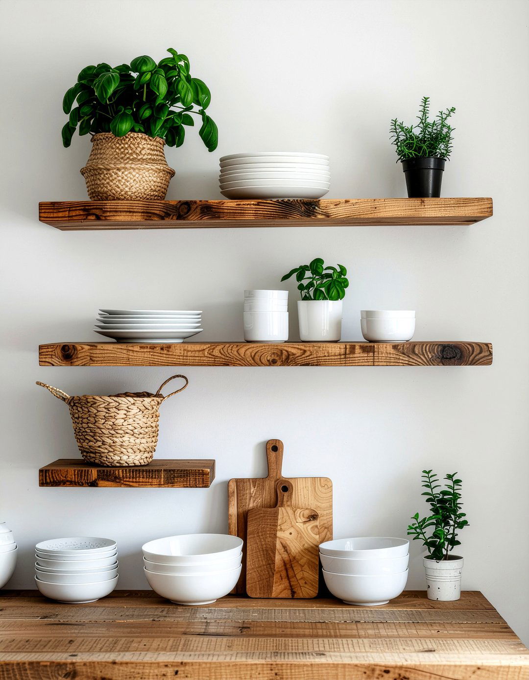 Kitchen open shelving - 30 kitchen layout tips